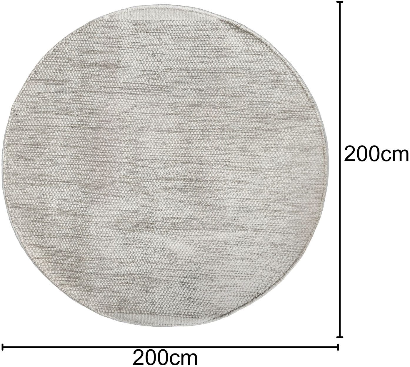 Myflair Möbel & Accessoires Wollen kleed WOOLY DREAM met de hand geweven tweezijdig te gebruiken kleed, mêlee, zuivere wol, woonkamer