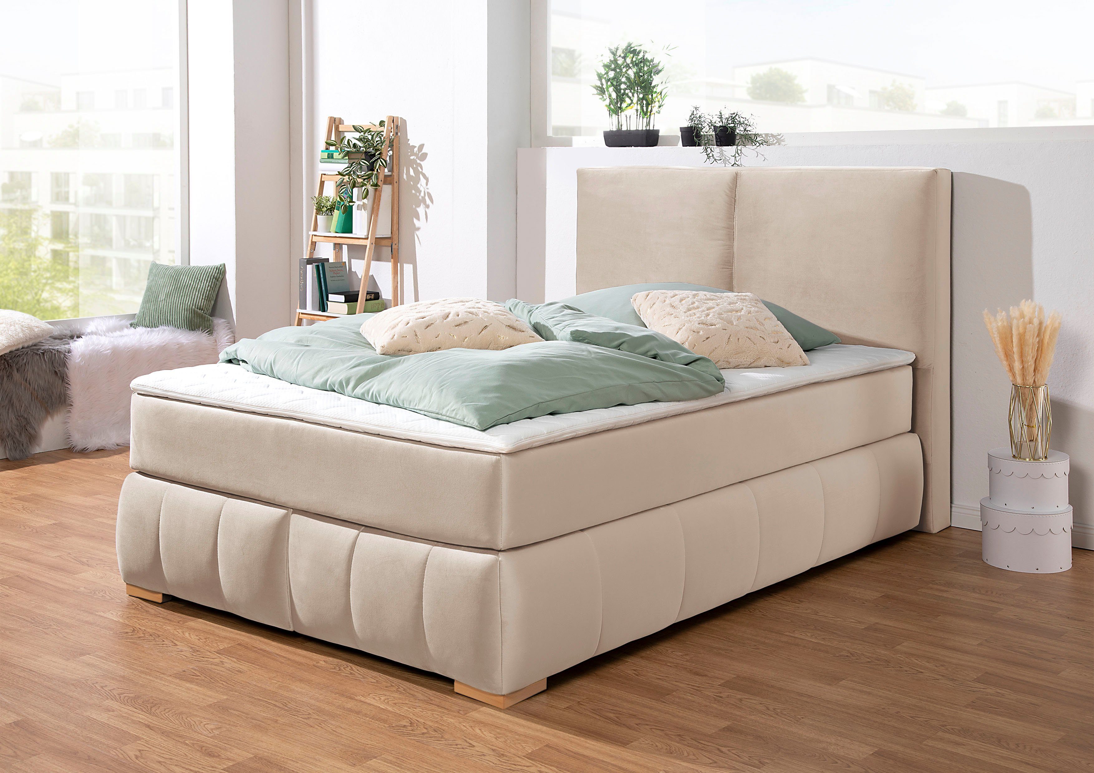 Guido Maria Kretschmer Home&Living Boxspring Wehma incl. matrastopper voor 3 verschillende matrassen, ook in fluwelen stof