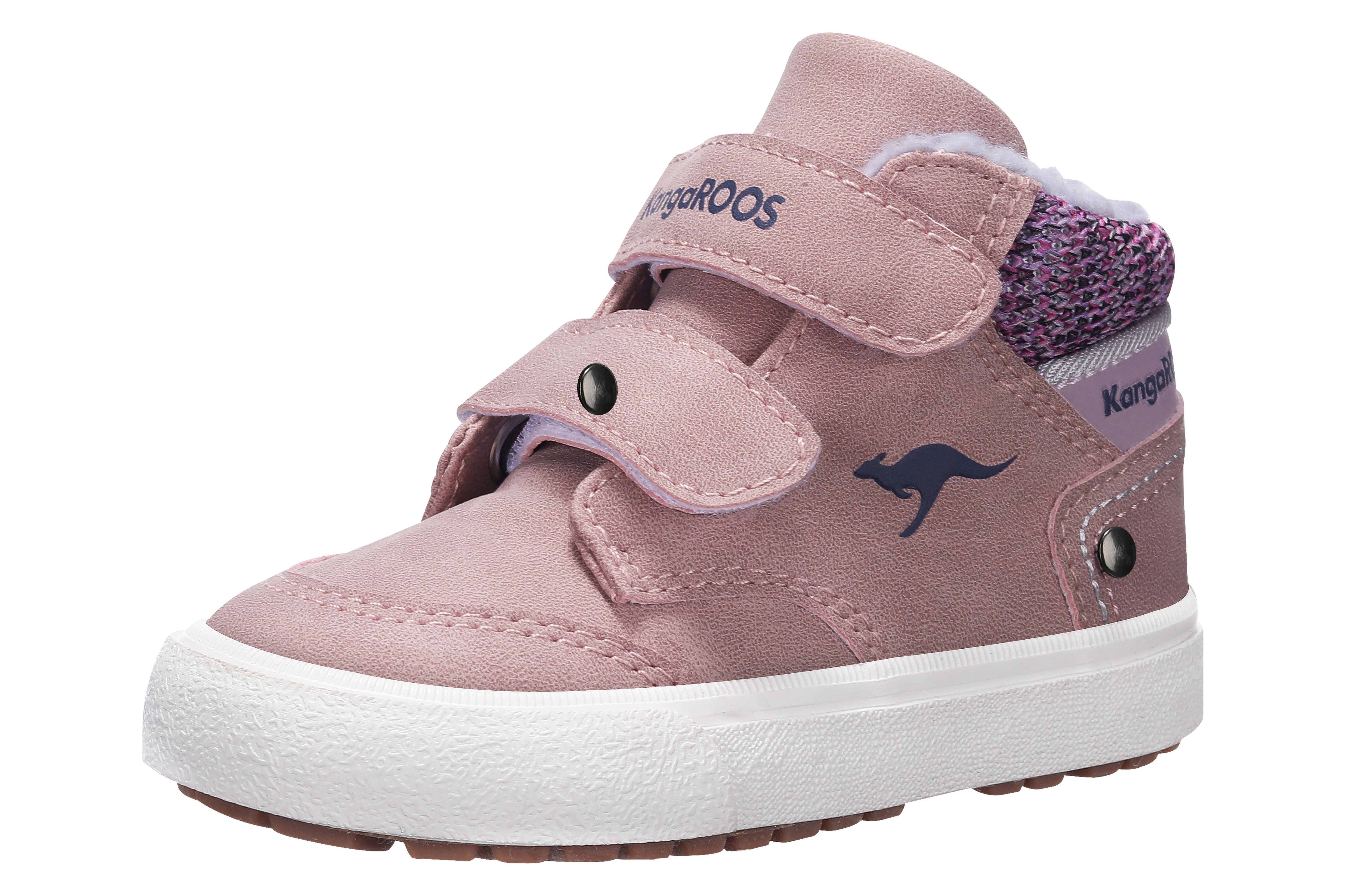 KangaROOS Sneakers KaVu Primo V met klittenbandsluiting kinderen jongens maat 28 EU roze