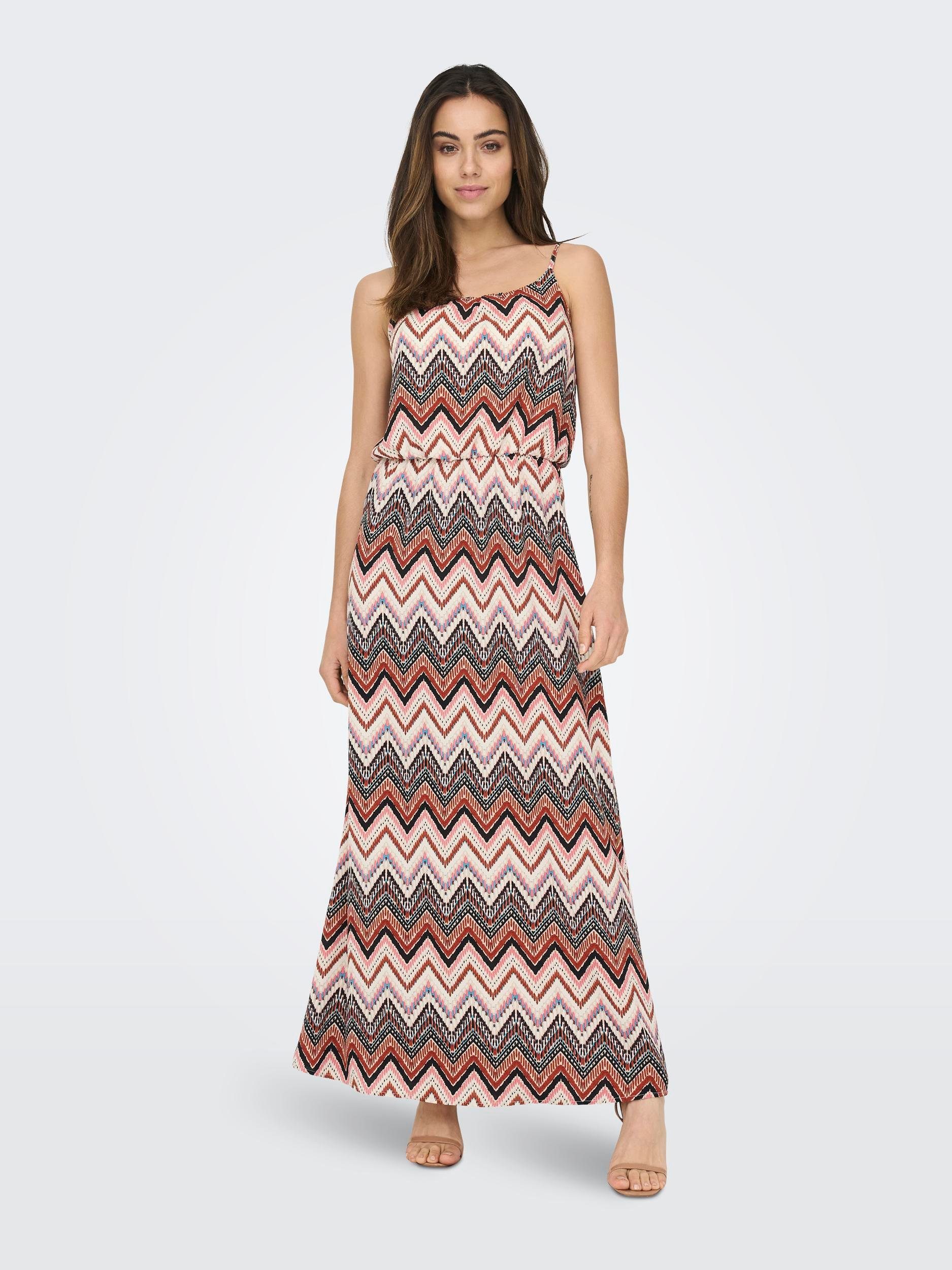 Only Maxi-jurk ONLWINNER S/L MAXI DRESS NOOS PTM dames maxi-jurken maat 34 (XS) bruin