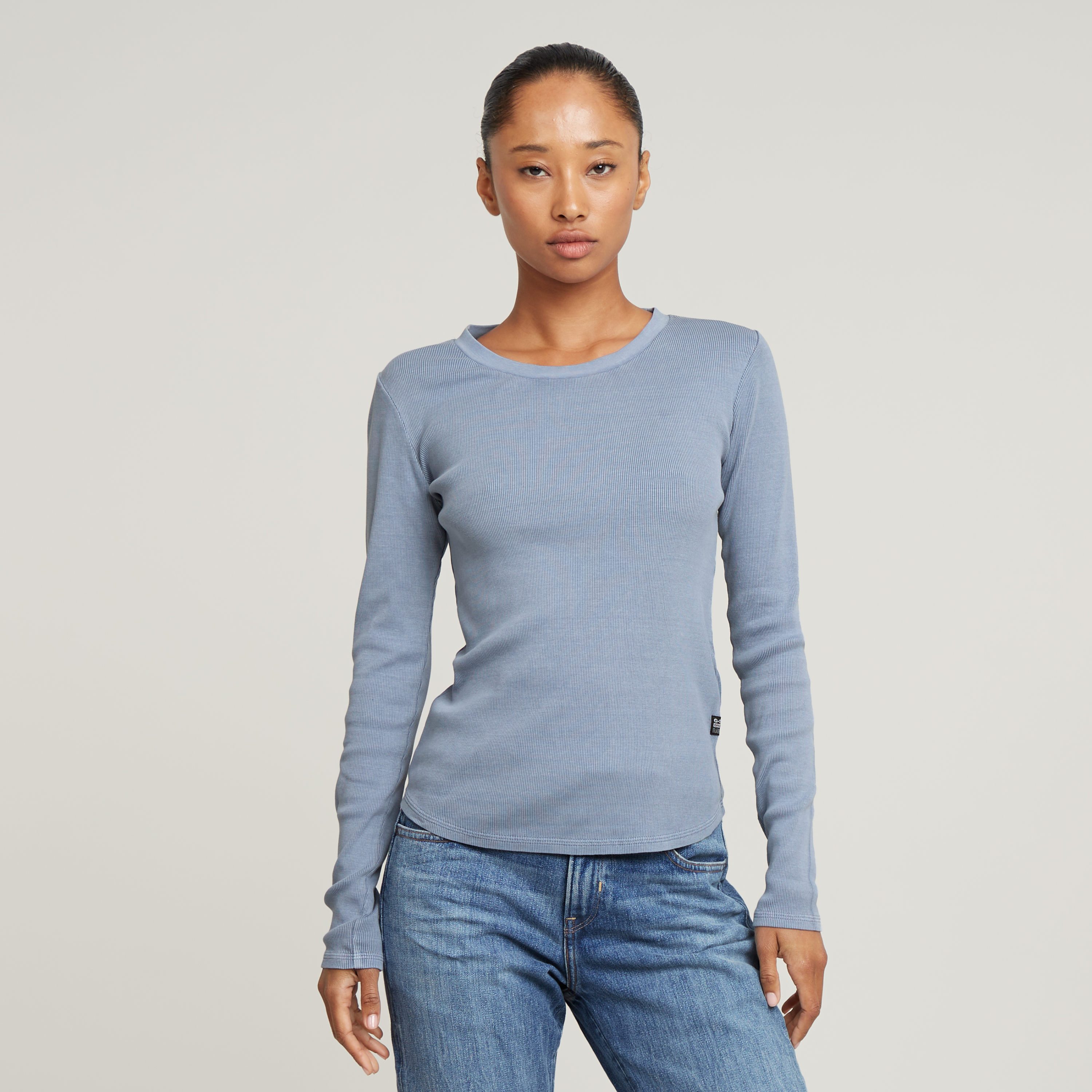 G-Star RAW Shirt met lange mouwen Tops Overdyed slim