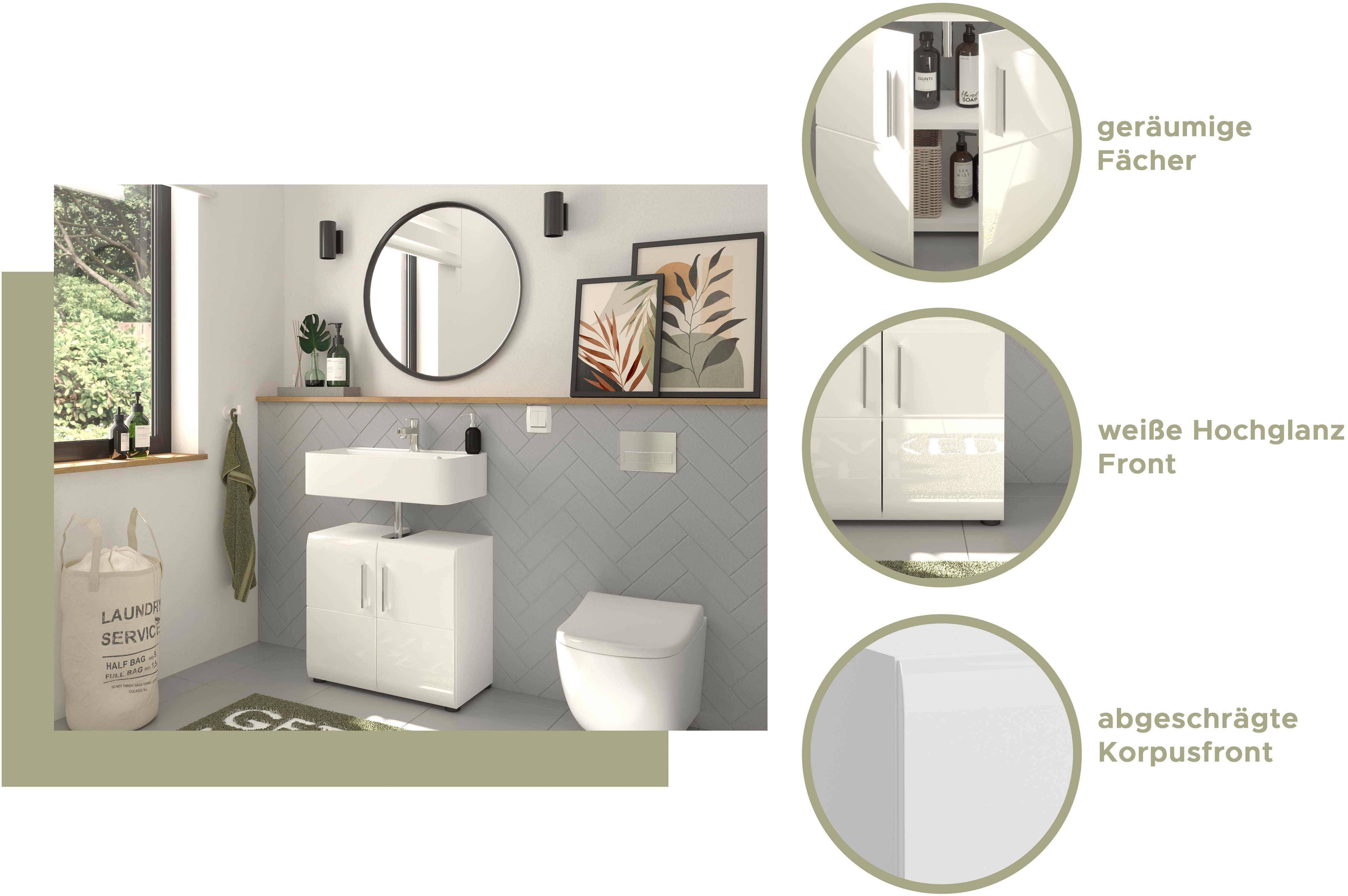 INOSIGN Wastafelonderkast FLORENZ, TOPSELLER!, Breedte 60 cm, 1 legplank, 2 vakken