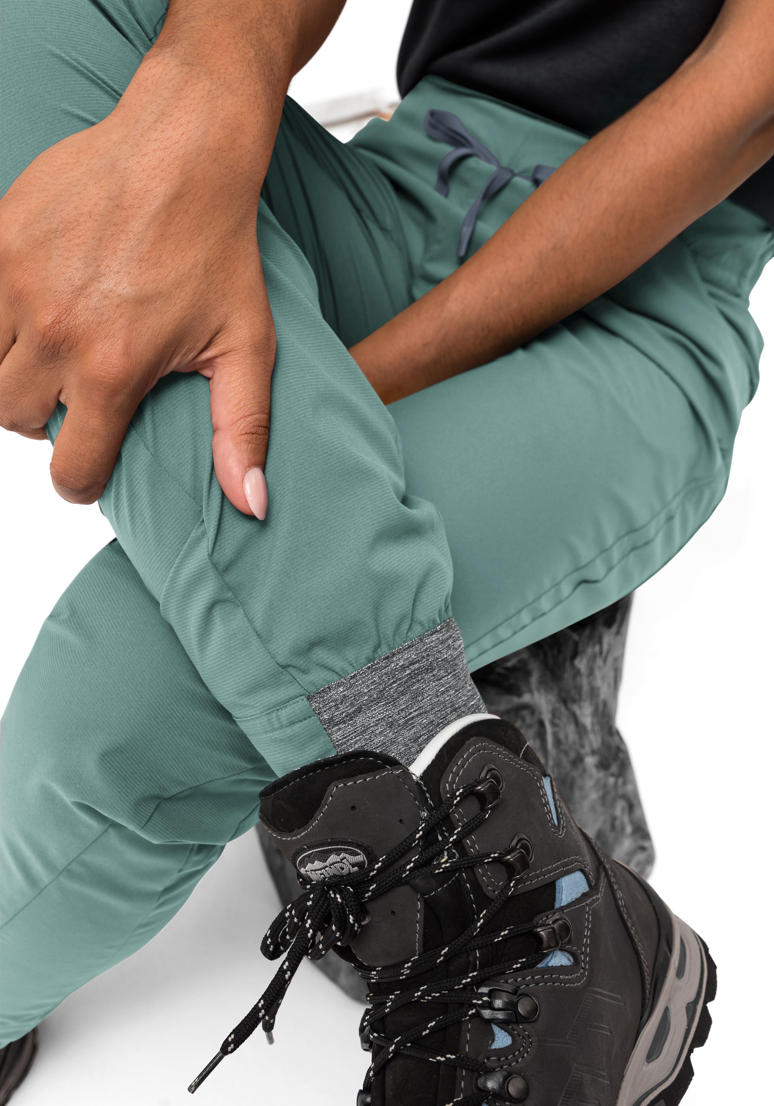 Maier Sports Outdoorbroek Fortunit XR W Dames wandelbroek, lichte ademende functionele broek, trekkingbroek