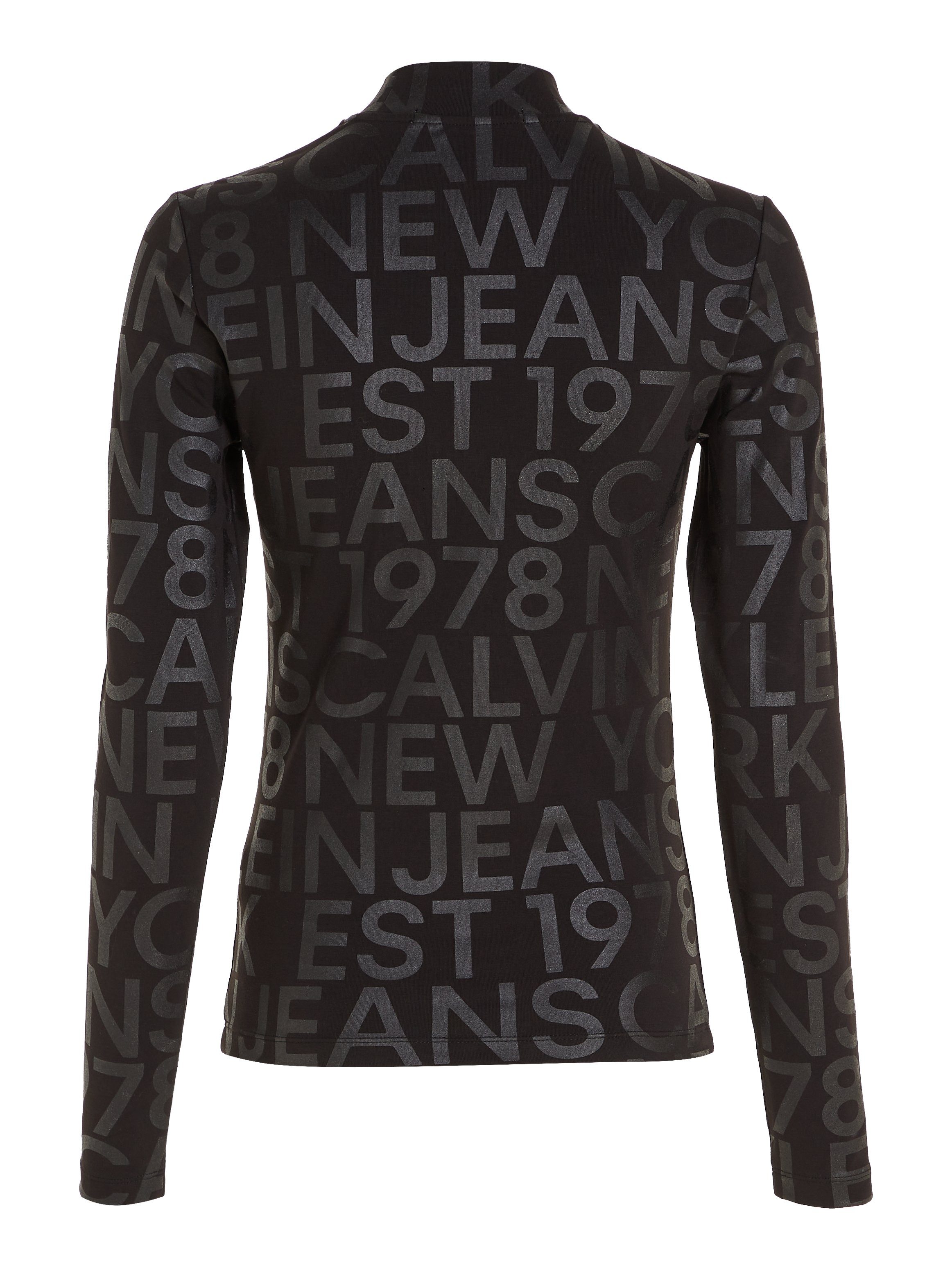 Calvin Klein Shirt met lange mouwen LOGO AOP LONG SLEEVE TOP