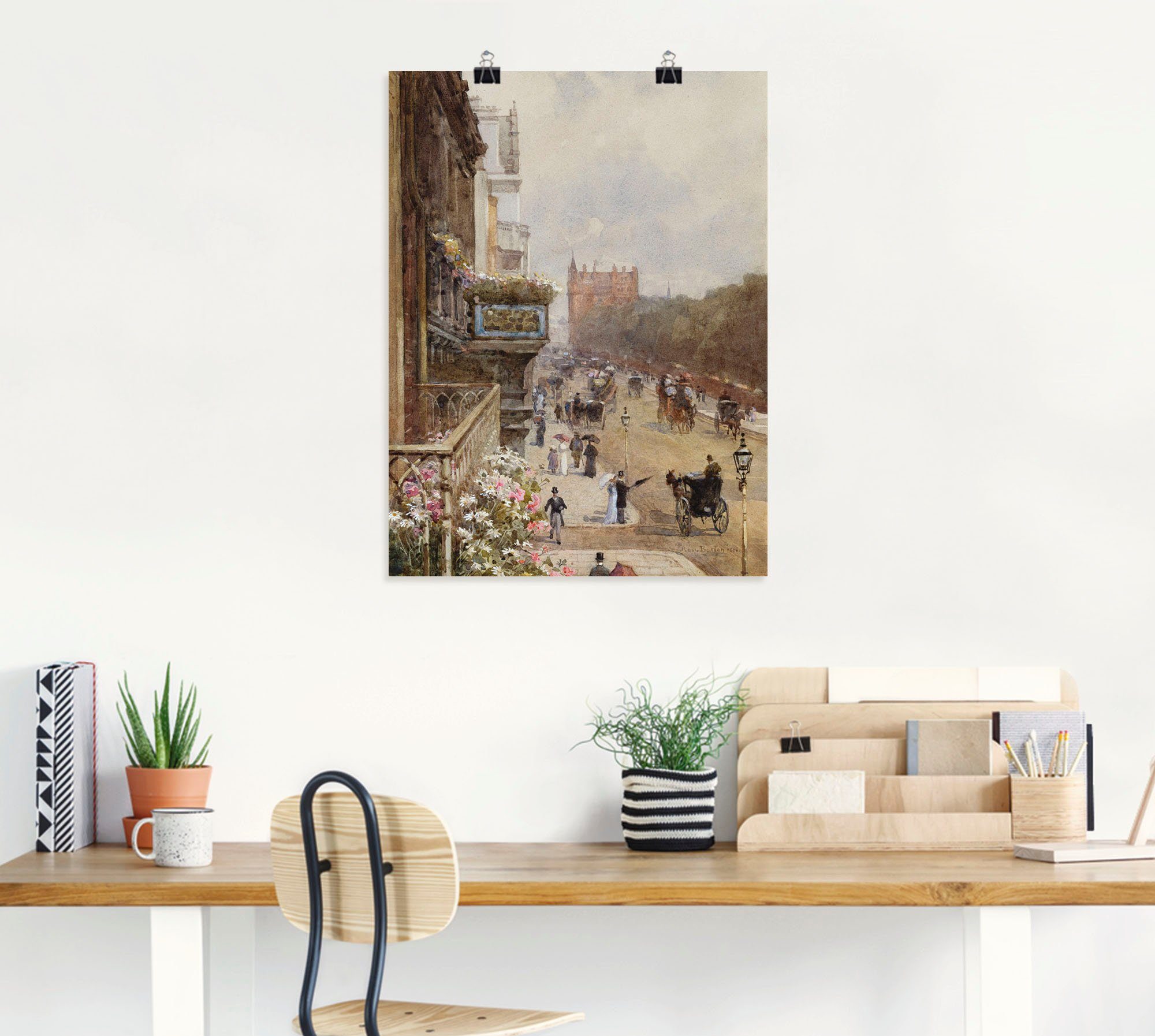 Artland Artprint Piccadilly, London. 1894 als artprint op linnen, poster in verschillende formaten maten