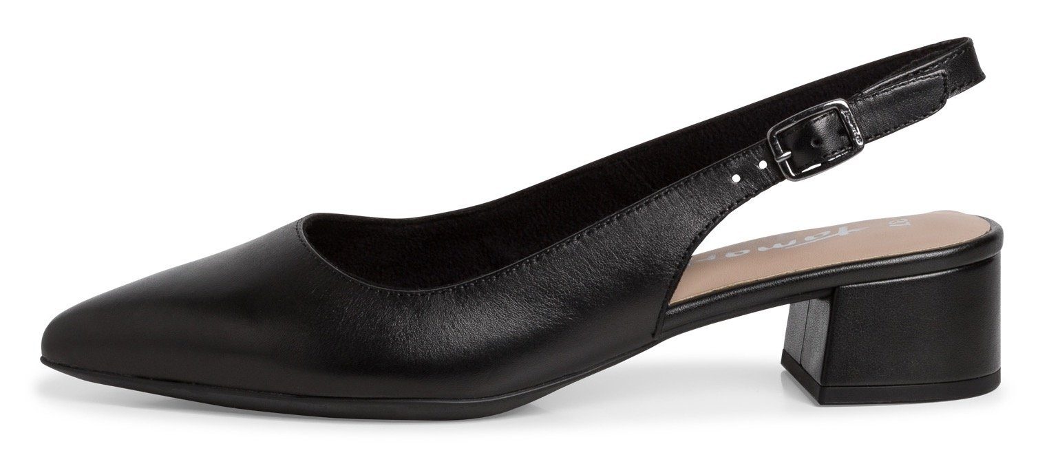 Tamaris Slingback pumps avondschoen, zomerschoen, blokhak, met touch it-uitrusting