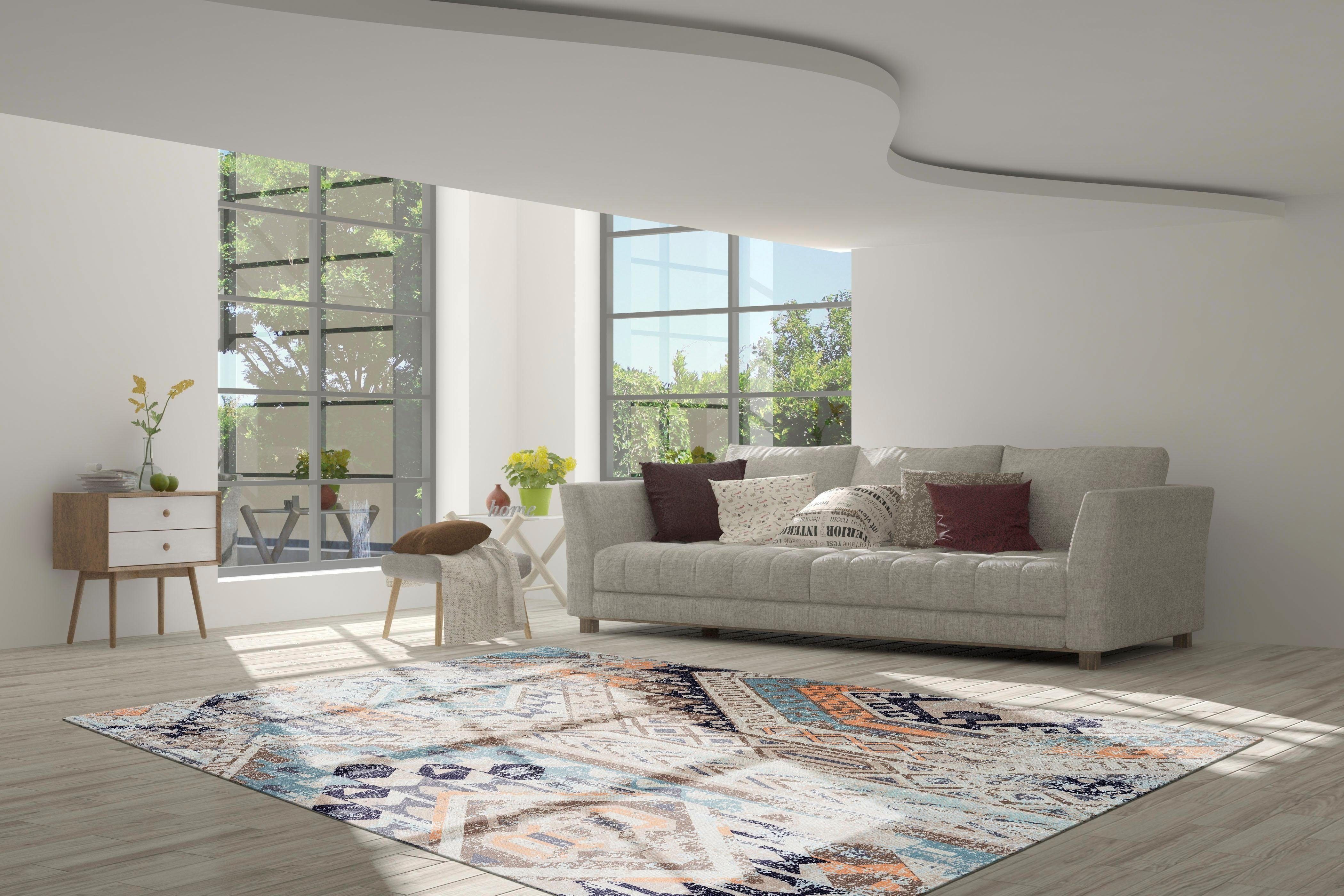 calo-deluxe Vloerkleed Emin 600 puur katoen, woonkamer
