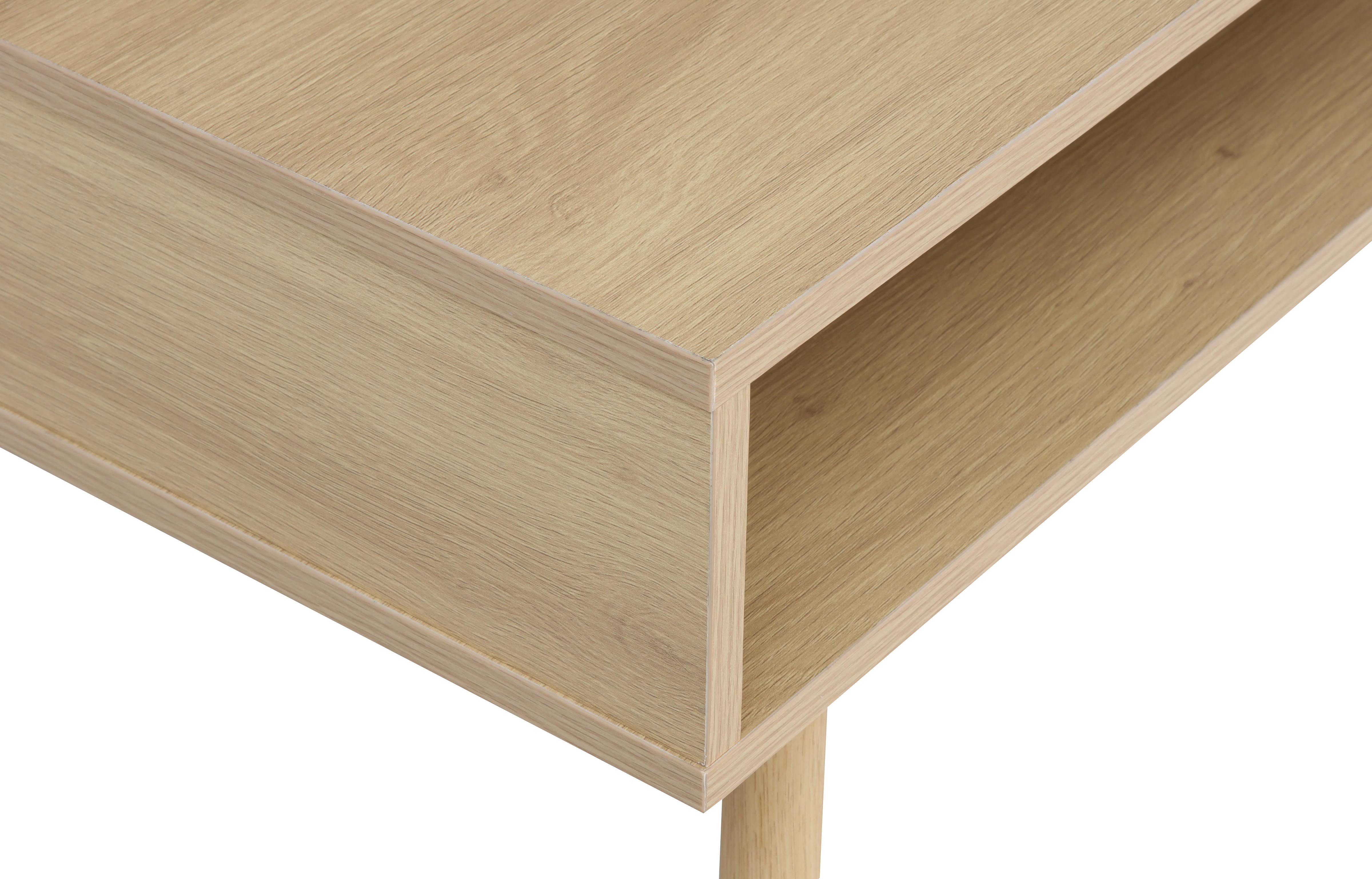 INOSIGN Bureau Tuuri in scandi-look, 1 lade met metalen handvat, abs-randen, breedte 100 cm