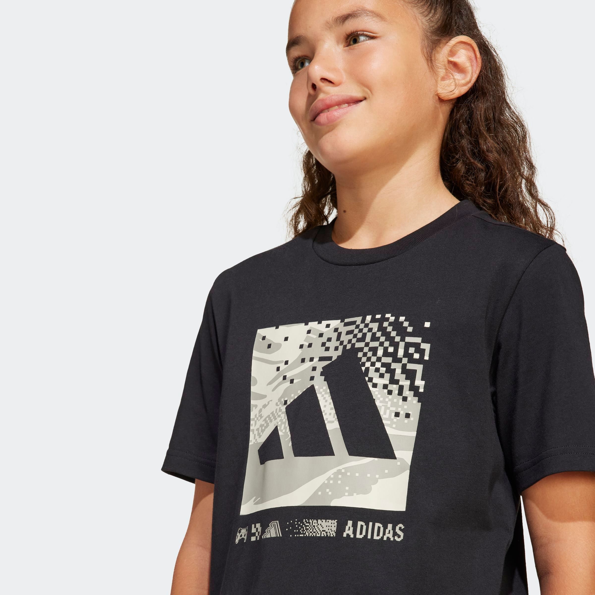adidas Sportswear T-shirt J CAMO LOGO TEE