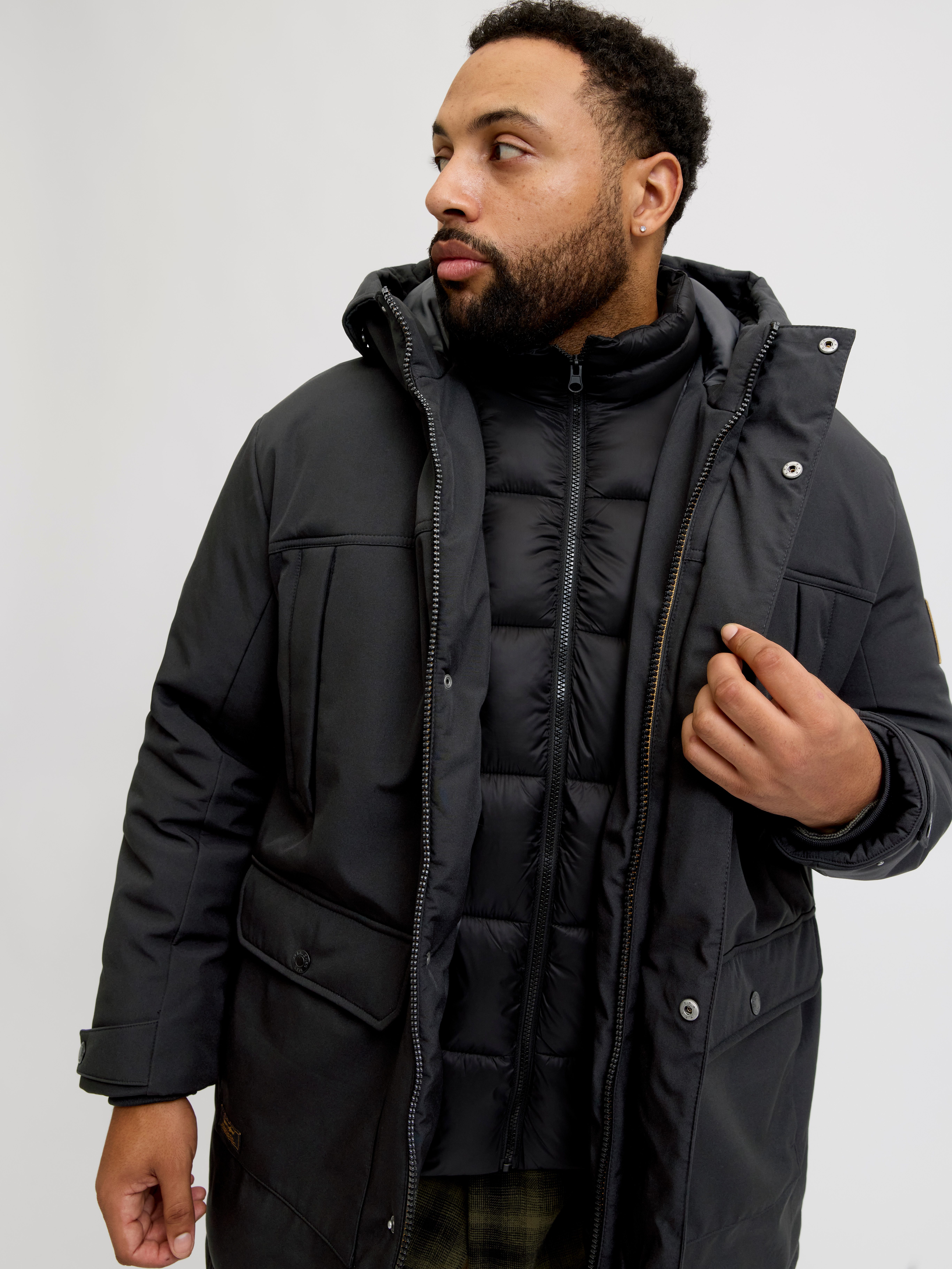 Jack & Jones PlusSize Parka JJFINN SOFTSHELL PARKA PLS