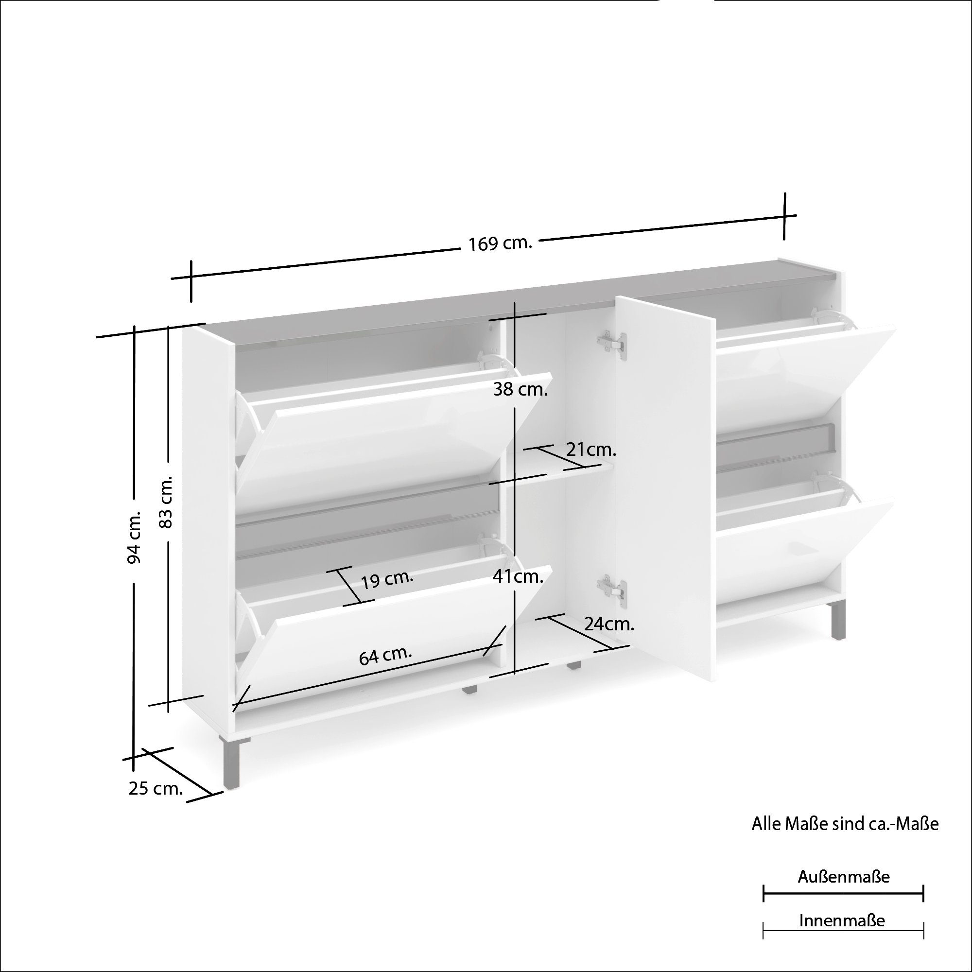 INOSIGN Schoenenkast Easy (1 stuk)
