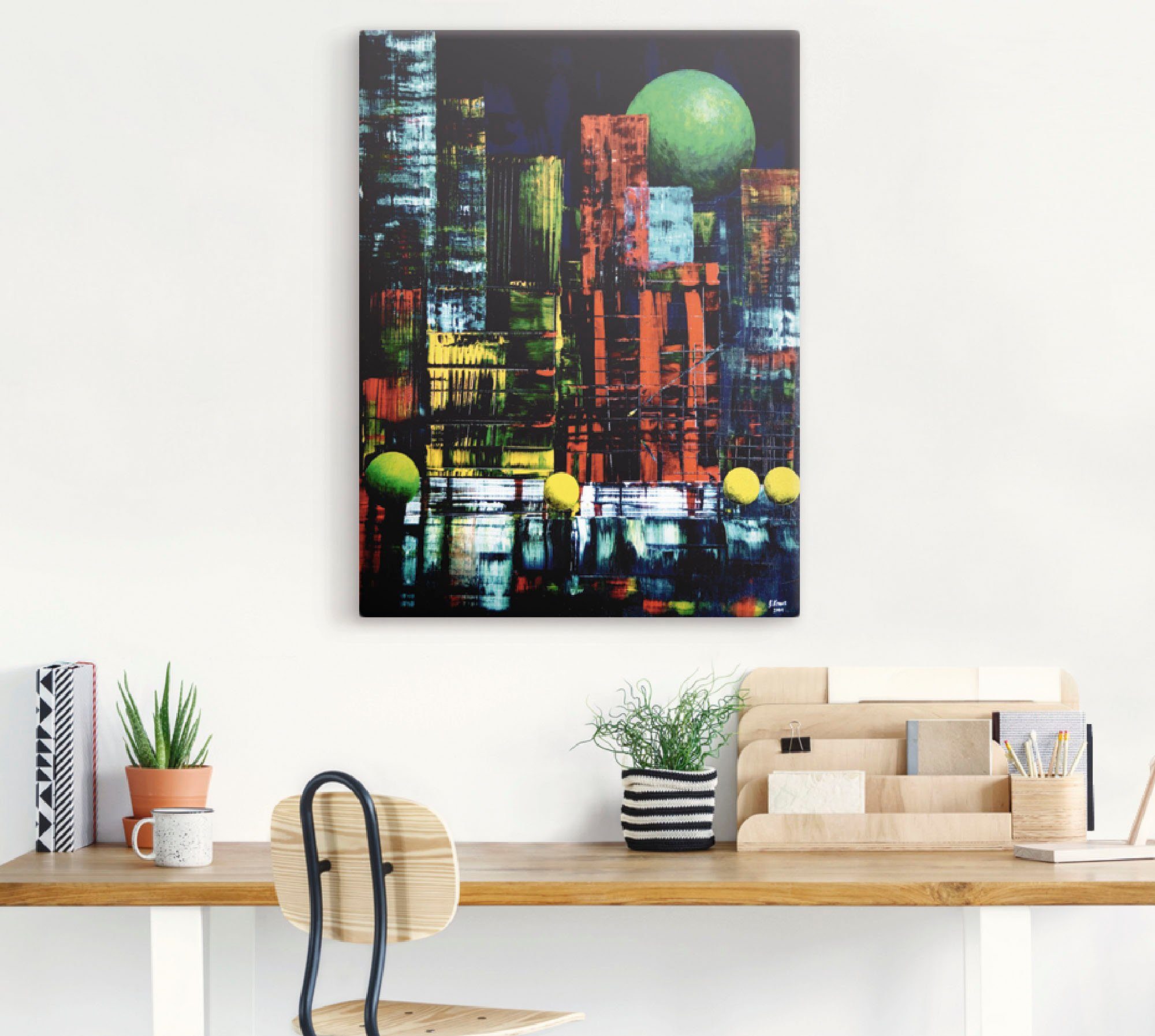 Artland Artprint New York abstract II als artprint op linnen, muursticker in verschillende maten