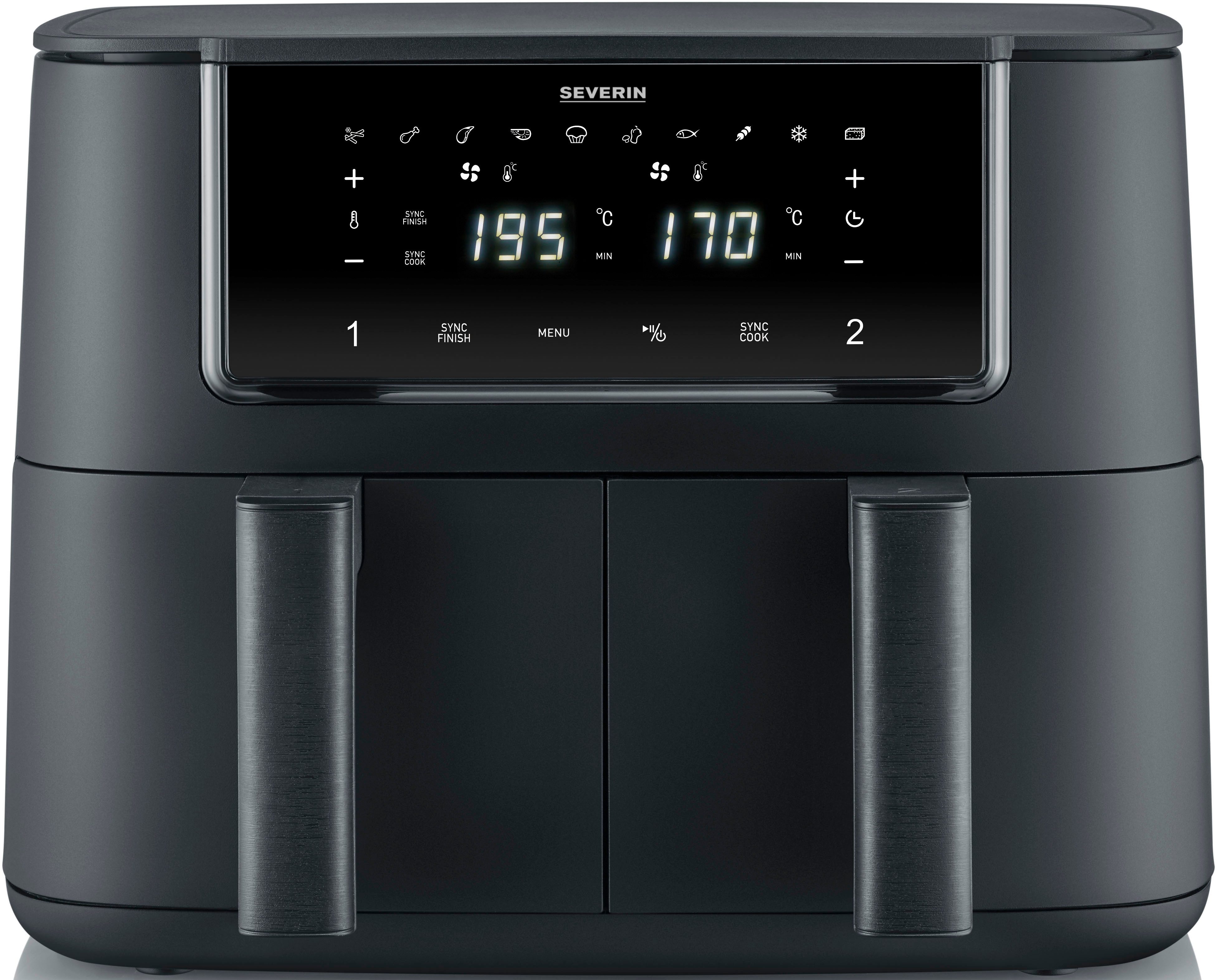 Severin Airfryer FR 2463 2 x 4 l "Dual"