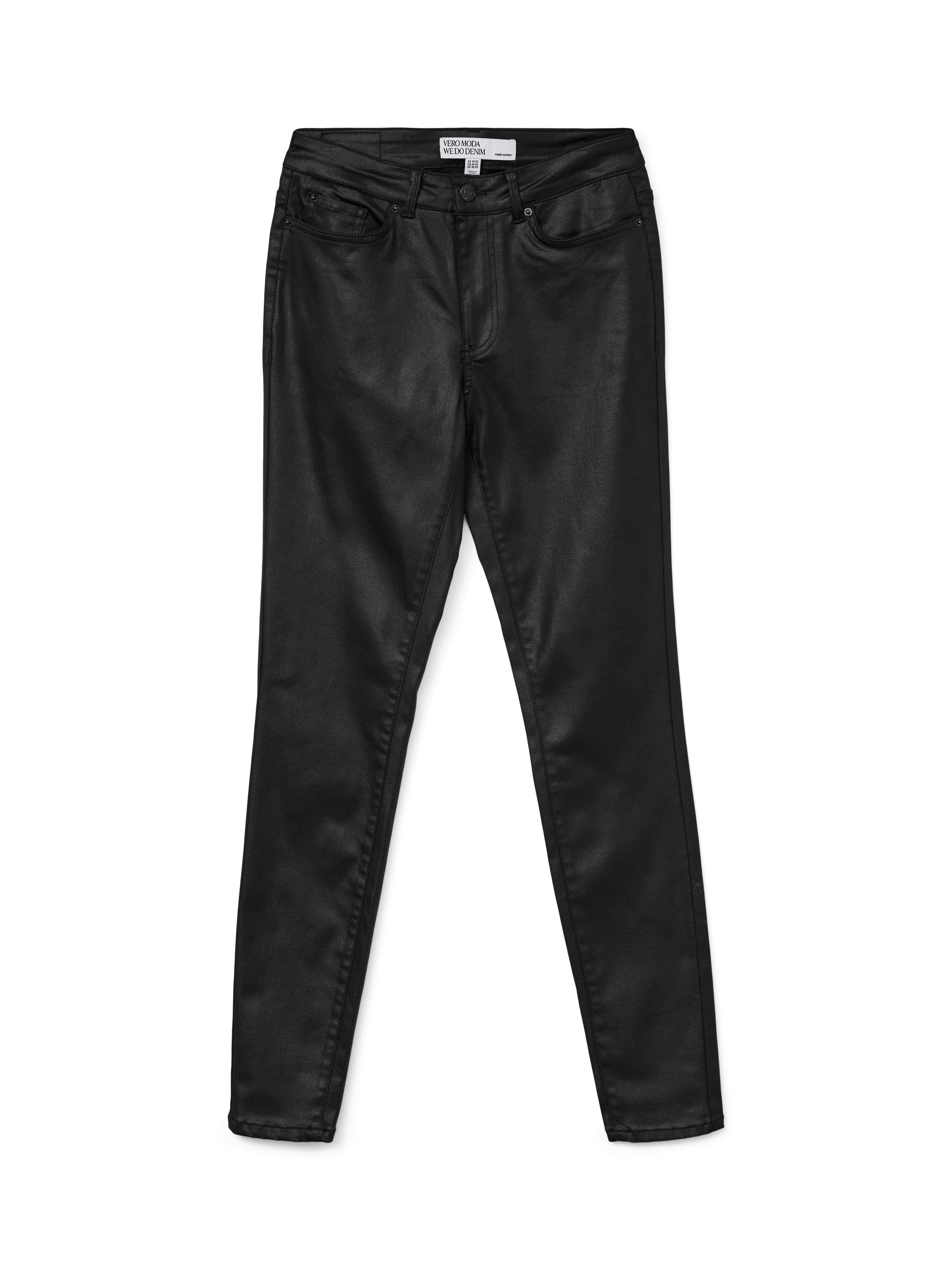 Vero Moda Skinny fit jeans VMFLASH MR SKINNY COATED PANTS NOOS