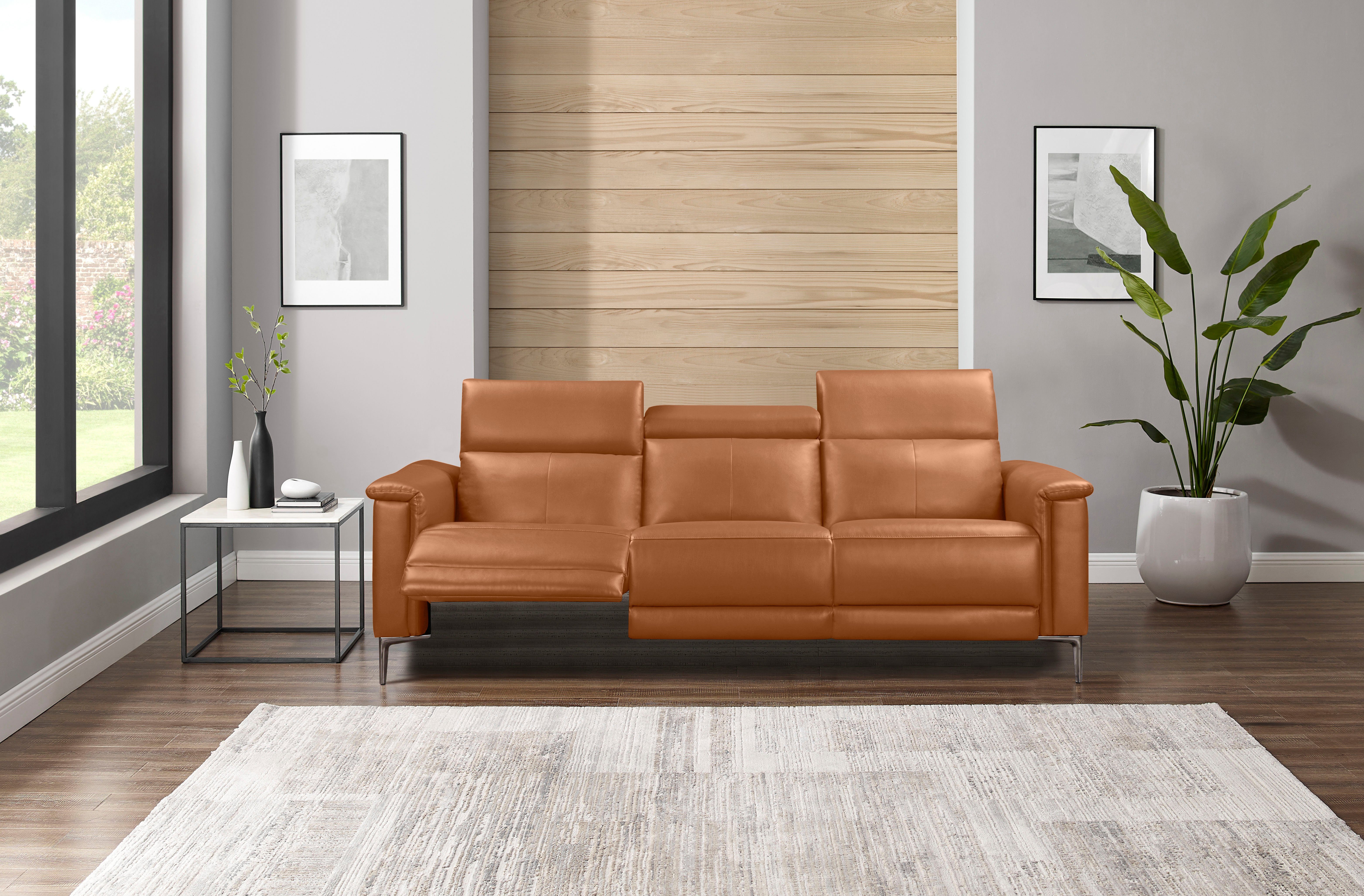 Places of Style 3-zitsbank Lund, met handmatige en elektrische relaxfunctie