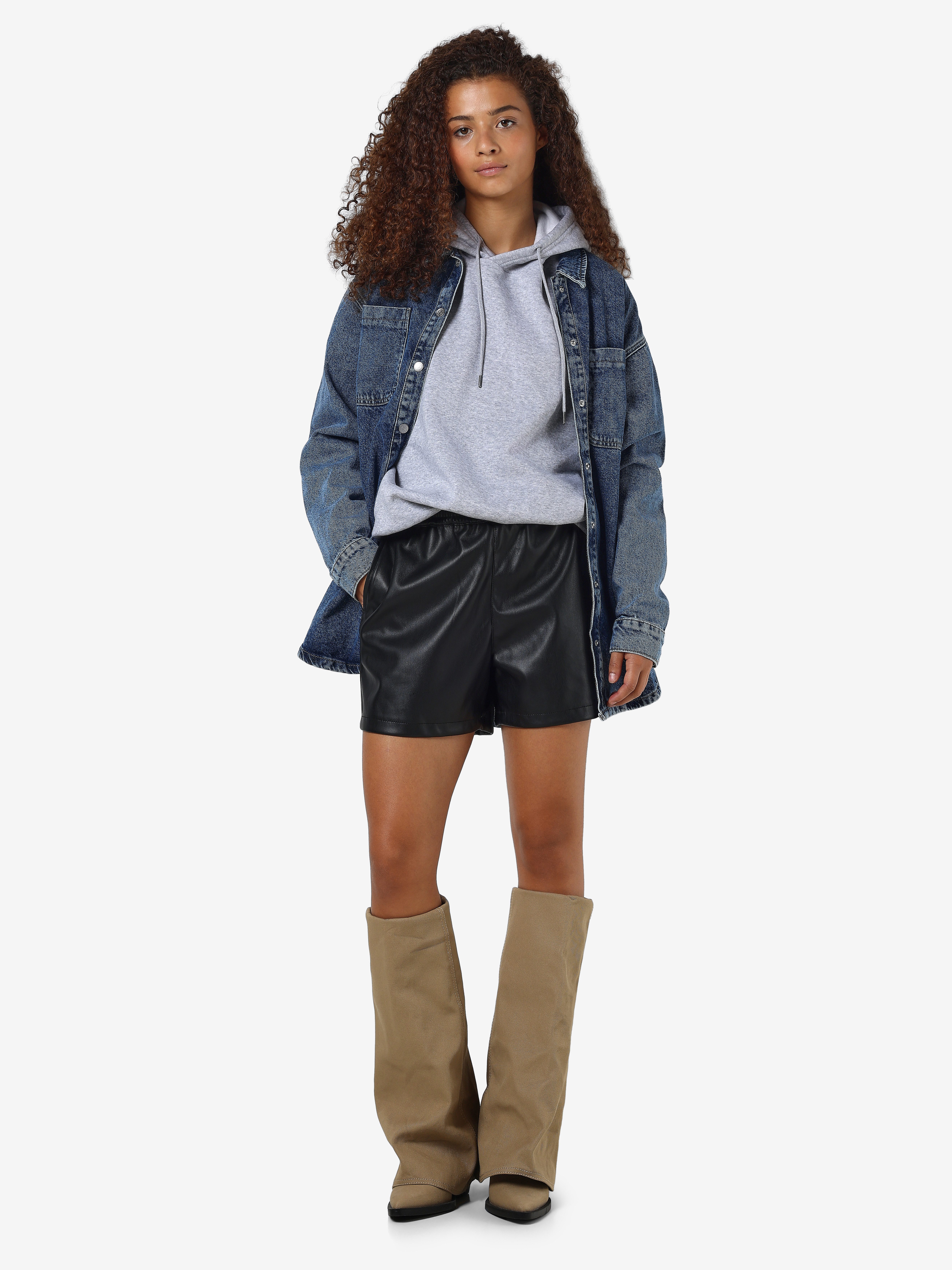 Noisy may Short NMANDY PU HW SHORTS WVN NOOS