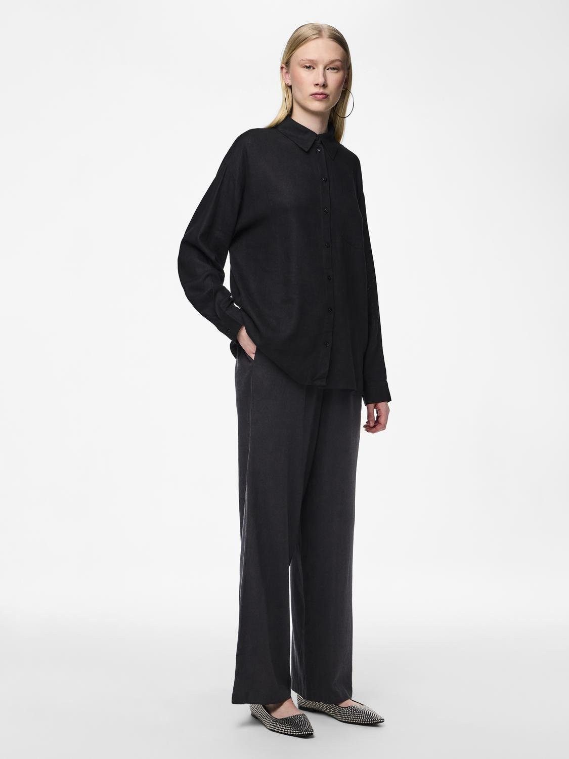 pieces Comfortbroek PCPIA HW WIDE PANTS WVN NOOS