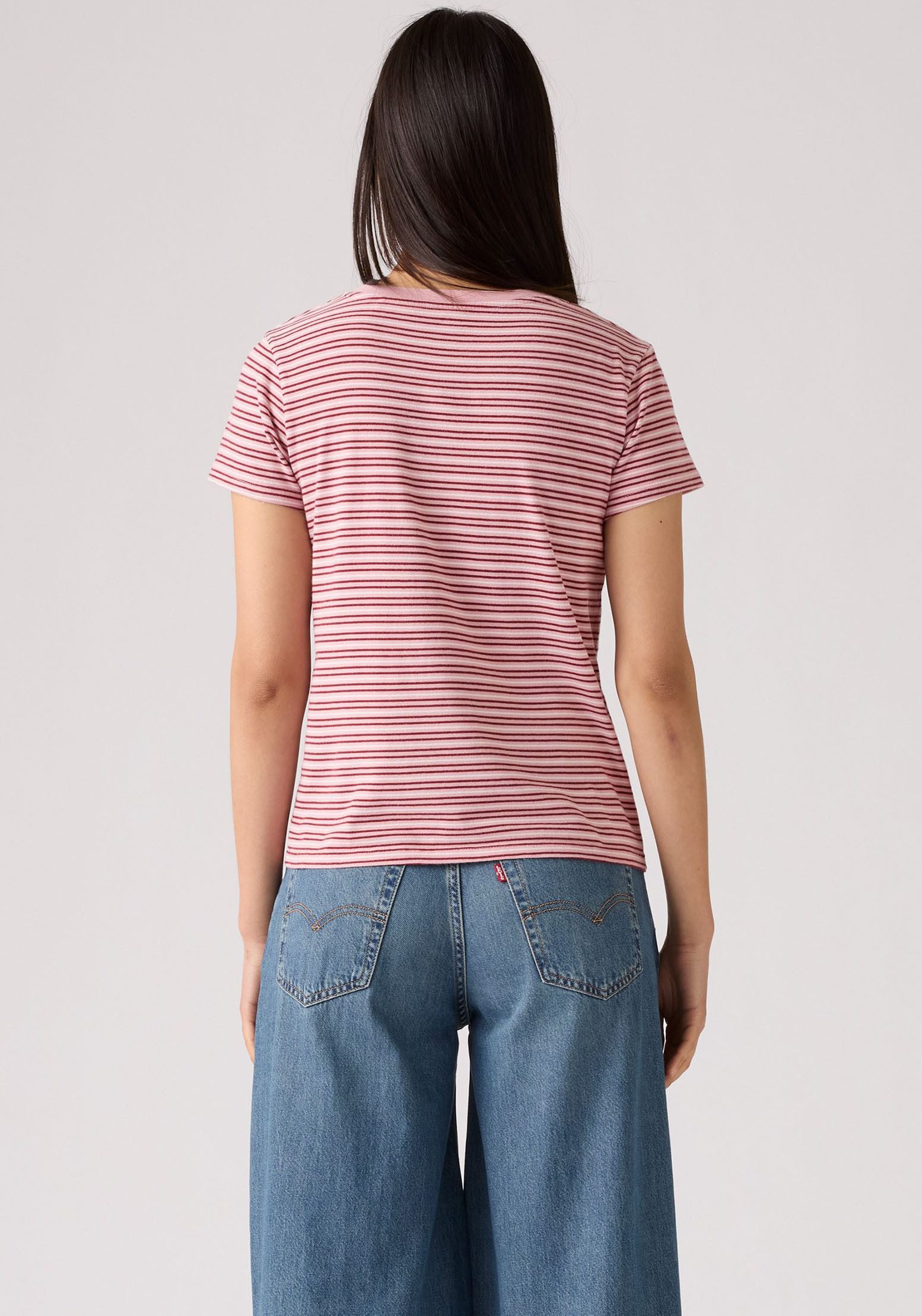 Levi's® Shirt met V-hals PERFECT VNECK met mini-batwing-logoborduursel