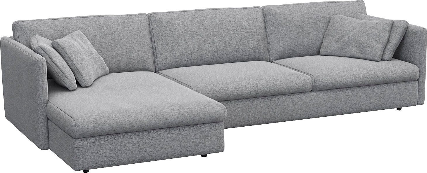 FLEXLUX Hoekbank Lovane Zacht en zeer comfortabel, grote zitdiepte op koudschuim, inclusief sierkussen