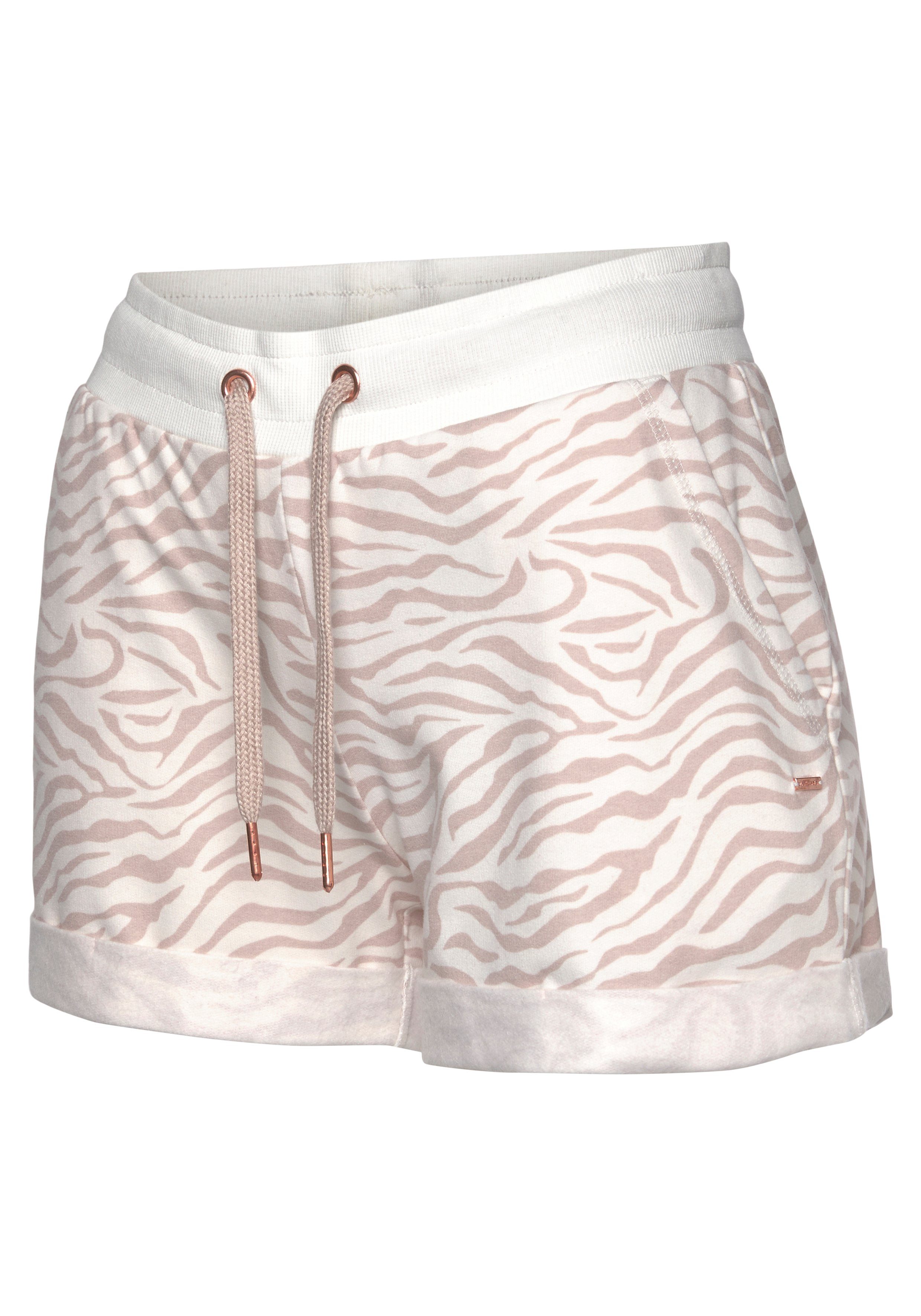 Lascana Short met ribboorden en omslagzoom