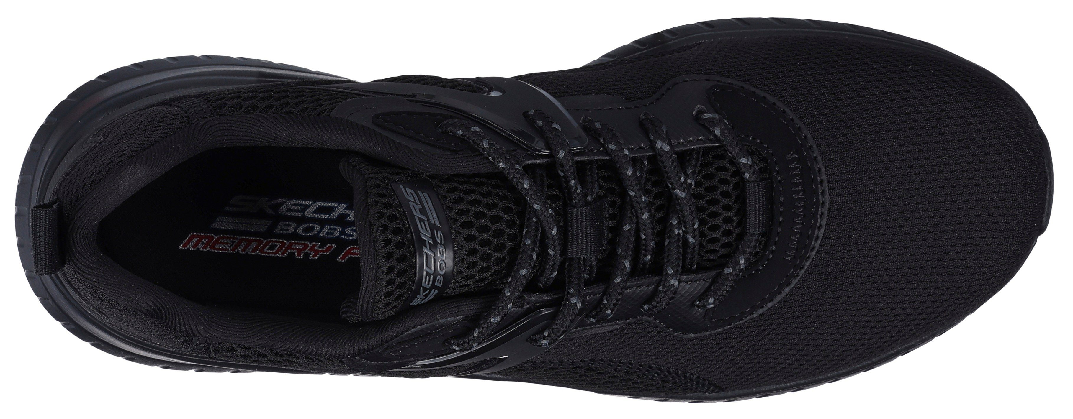 Skechers Sneakers BOBS SQUAD CHAOS- in vegan verwerking, vrijetijdsschoen, lage schoen, veterschoen