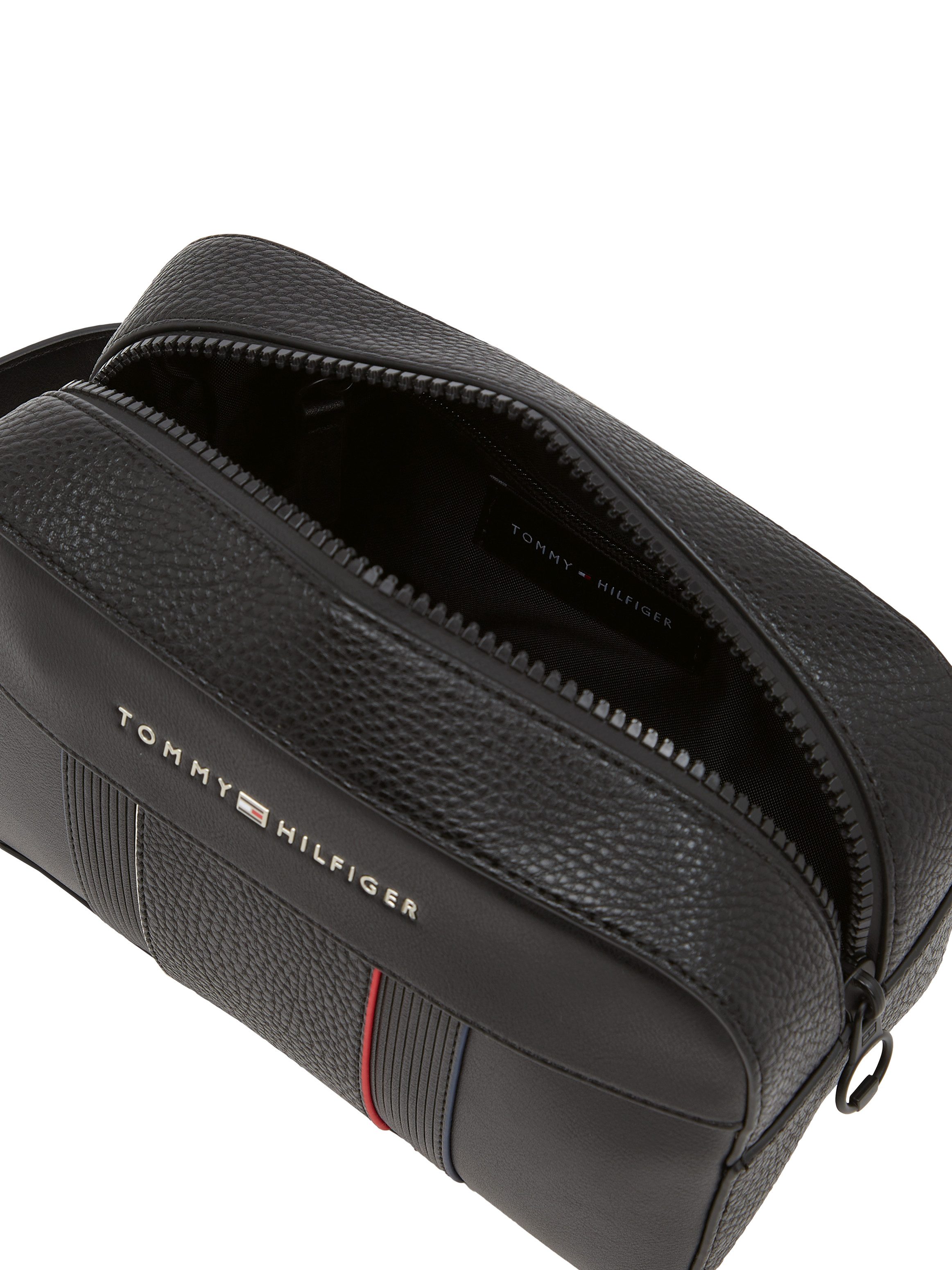 Tommy Hilfiger Toilettas TH FOUNDATION WASHBAG , Reis, heren toilettas met rits