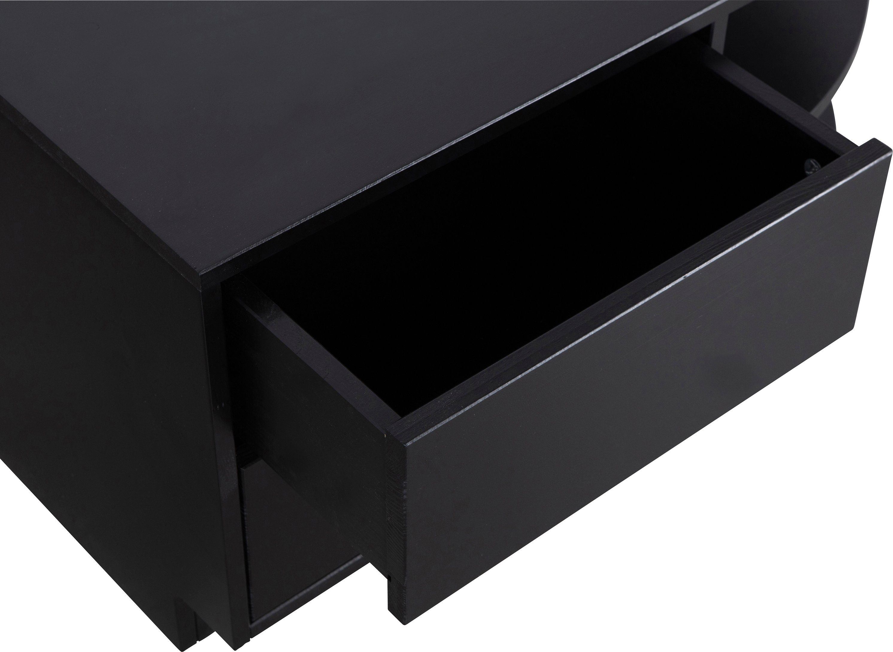 WOOOD Tv-meubel Finca, commode met afgerond afsluitend rek met modern push-to-open systeem, breedte 78 cm