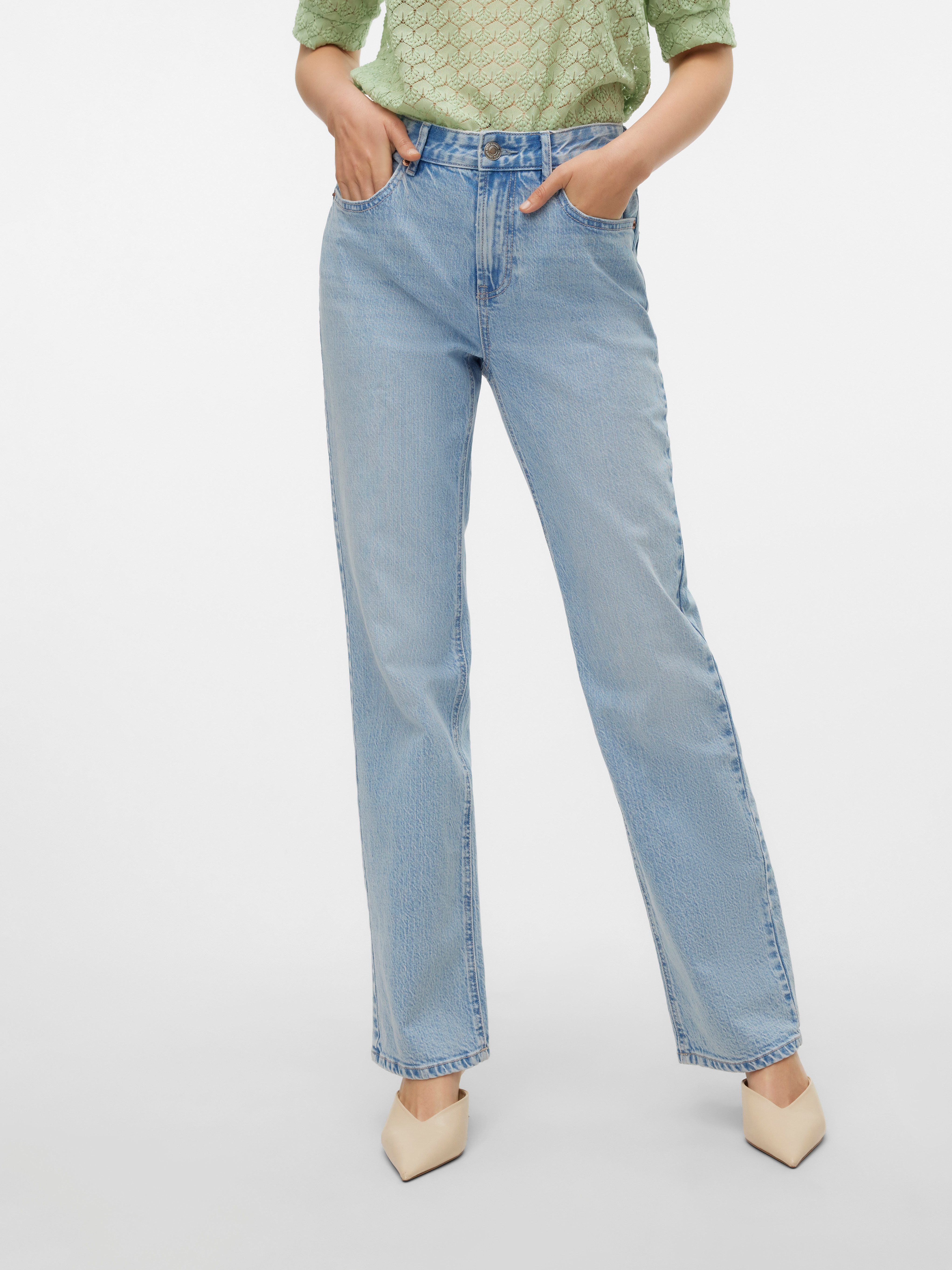 Vero Moda Straight jeans VMTESSA HR STRAIGHT JEANS LI3010 GA NOOS