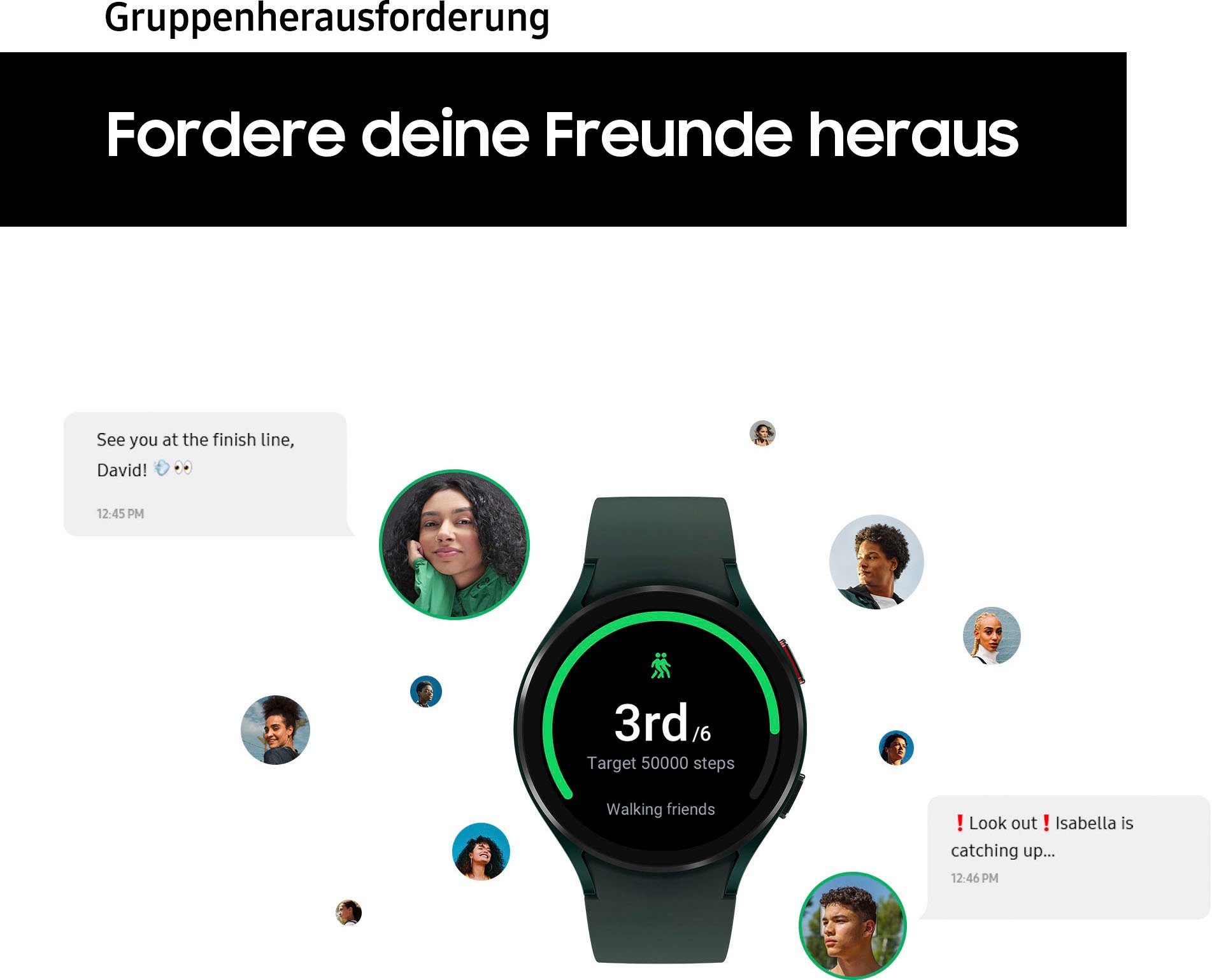 Samsung Smartwatch Galaxy Watch 4-40mm BT Fitnesshorloge, fitness-tracker, gezondheidsfuncties