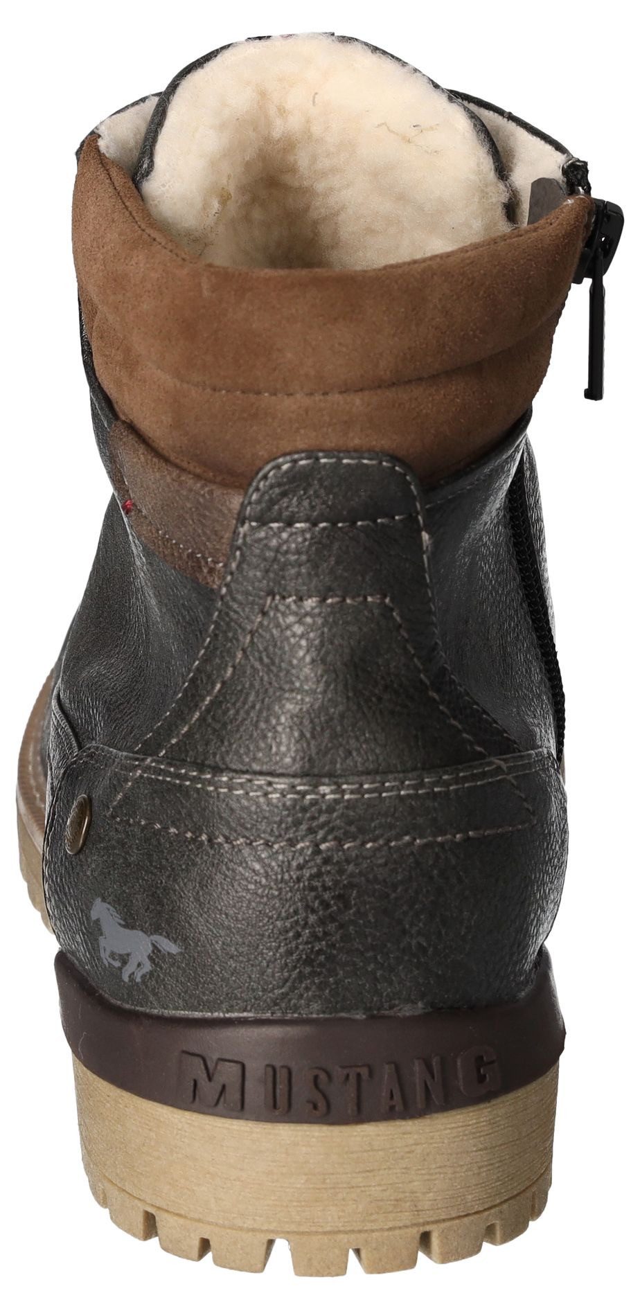 Mustang Shoes Winterlaarzen lace-up boots, ankle boots, worker boots, contrast trim, logo patch