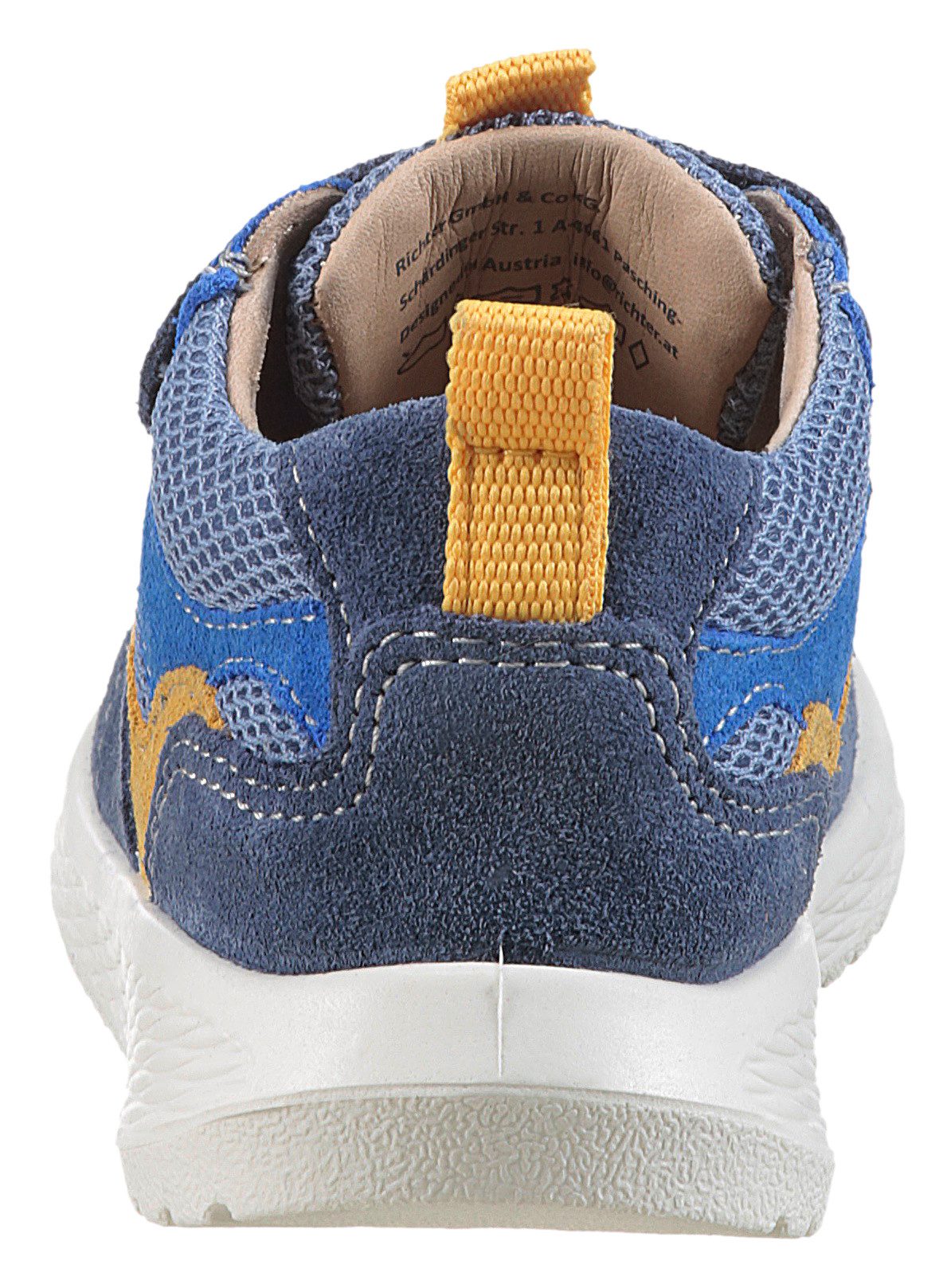 Richter Sneakers Timmy WMS: gemiddeld Klittenbandschoen met praktische elastische band, maat sjabloon om te downloaden