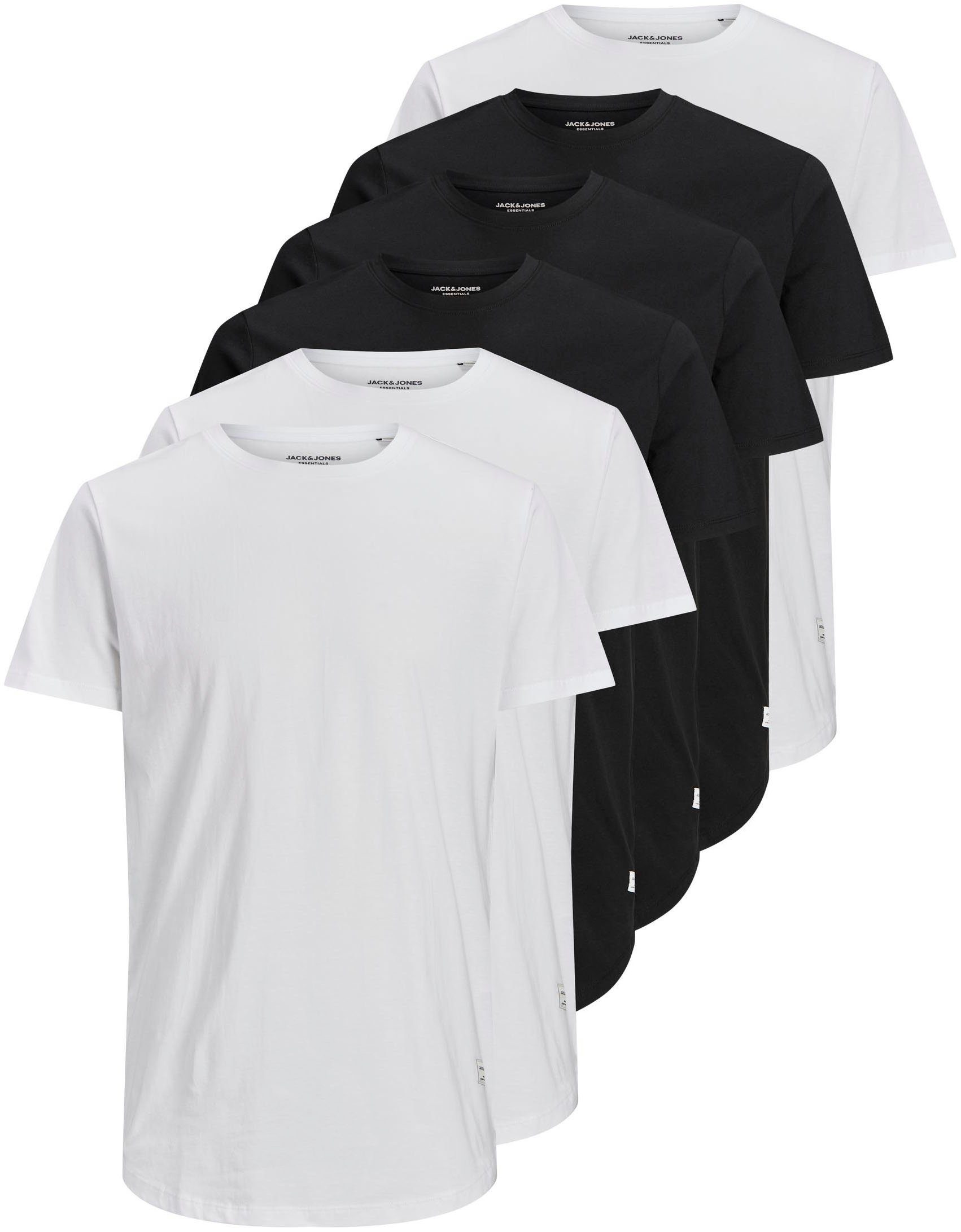 Jack & Jones Shirt met ronde hals JJENOA TEE SS CREW NECK 7PK MP NOOS (set, 7-delig)
