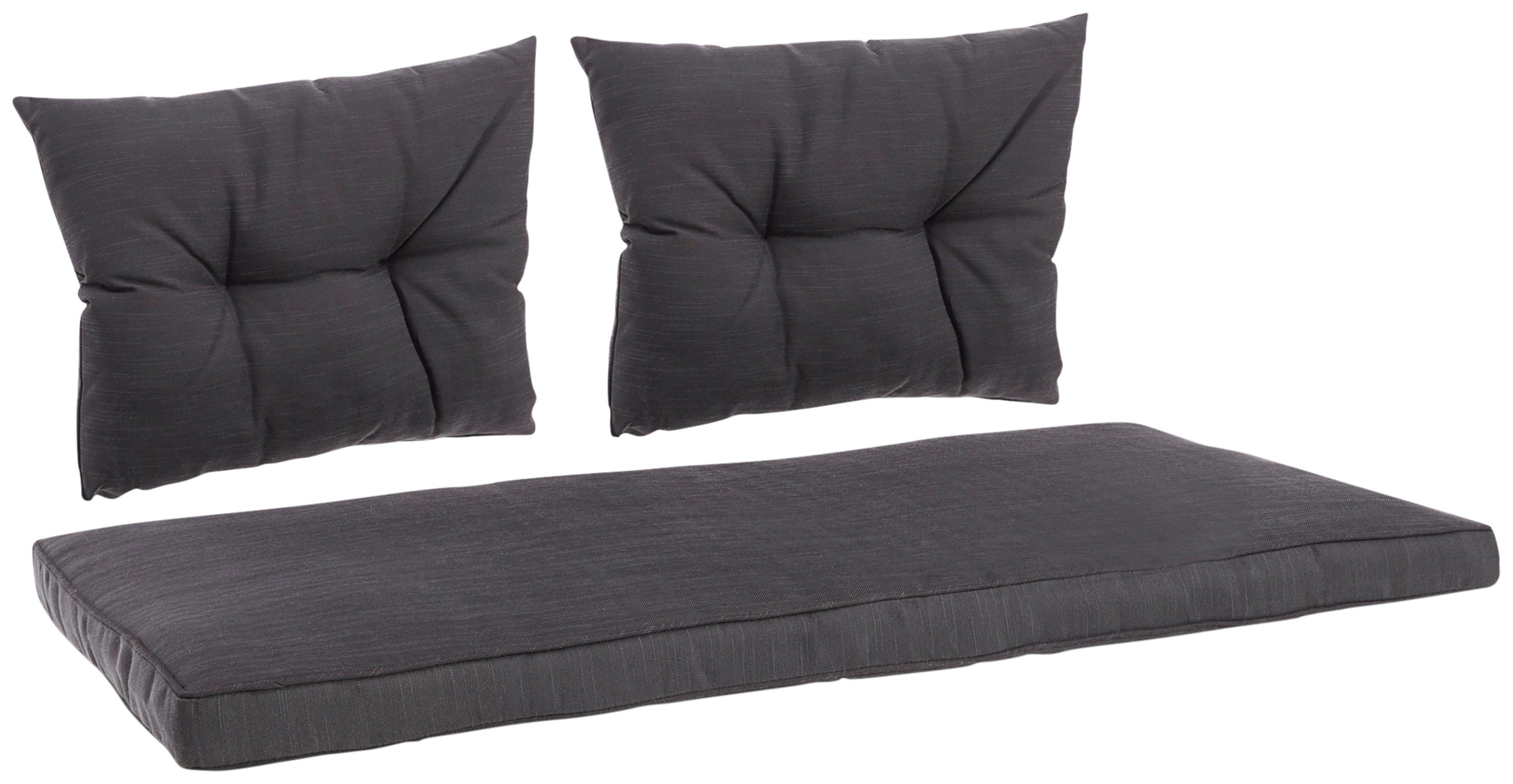 KONIFERA Tuinset Cádiz Tafelblad van veiligheidsglas, balkonset, 3 personen (set, 7-delig)