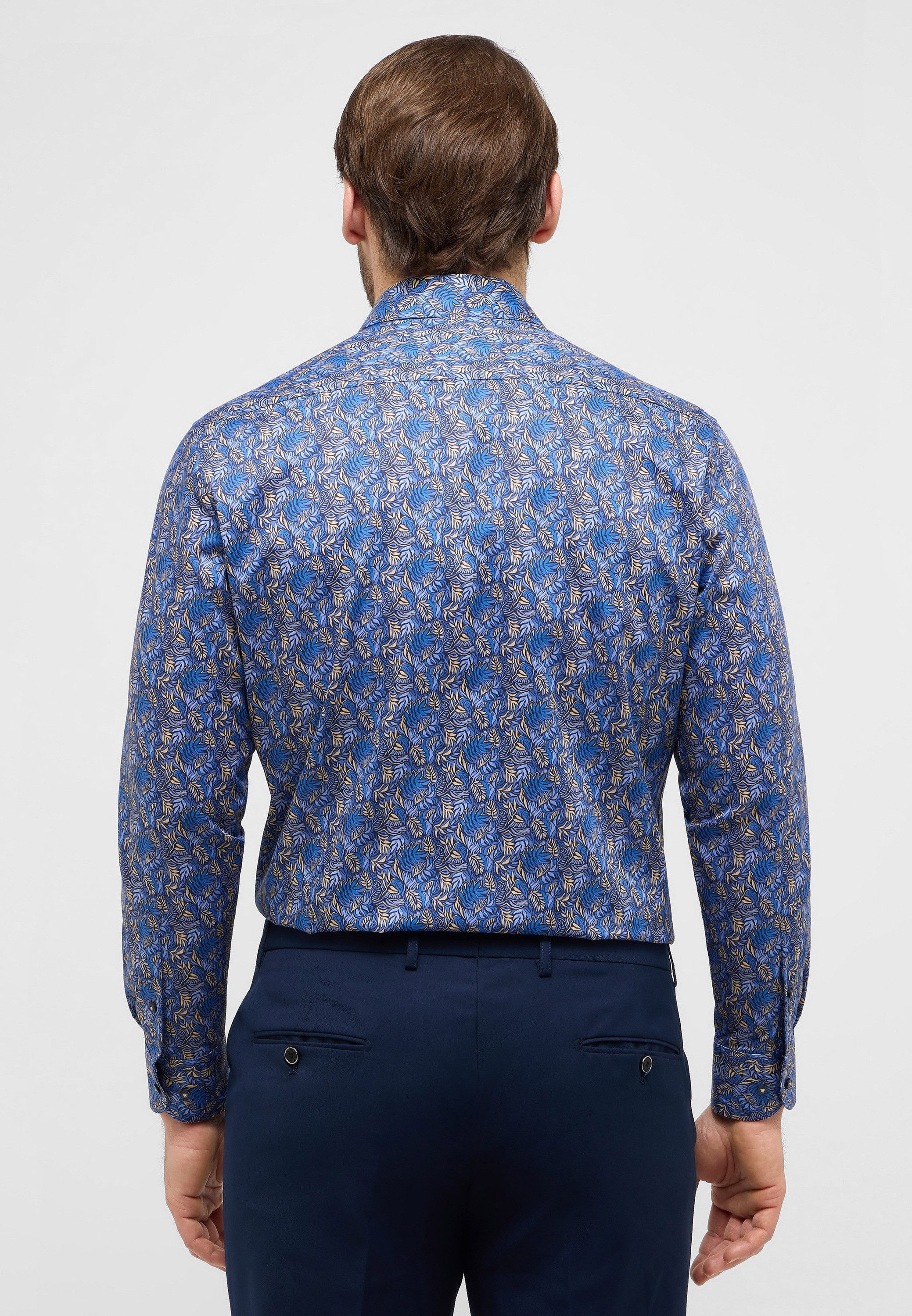 Eterna Overhemd met lange mouwen Comfort fit NON IRON (strijkvrij)