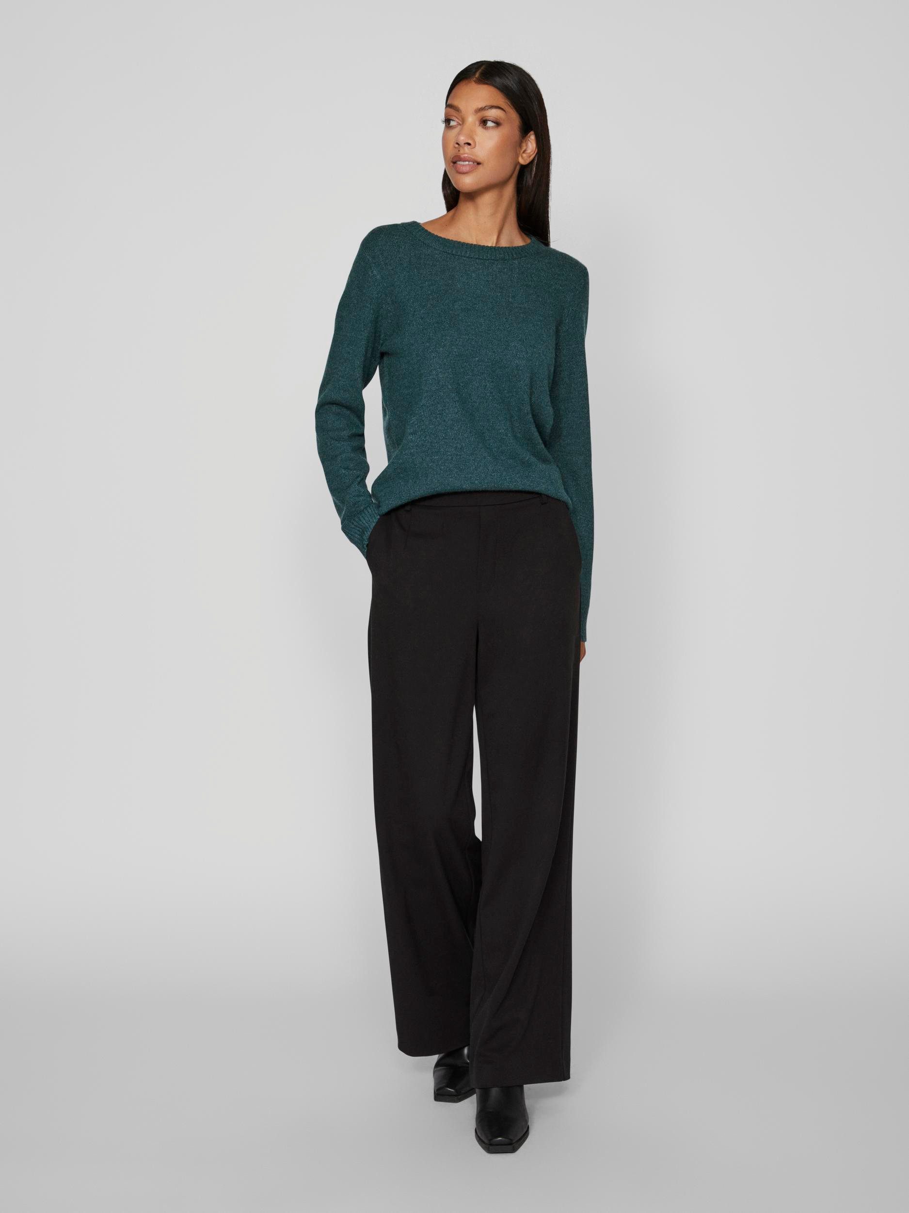 Vila Trui met ronde hals VIRIL O-NECK L/S KNIT TOP - NOOS
