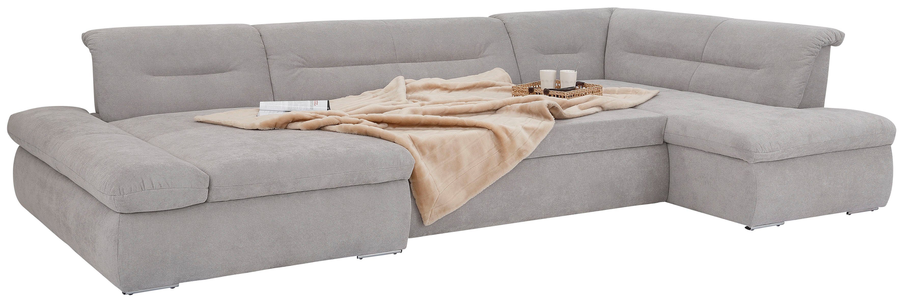 INOSIGN Zithoek Avesa U-vorm Naar keuze met verstelbare armleuningen en slaapfunctie, bxdxh: 355x216x80cm