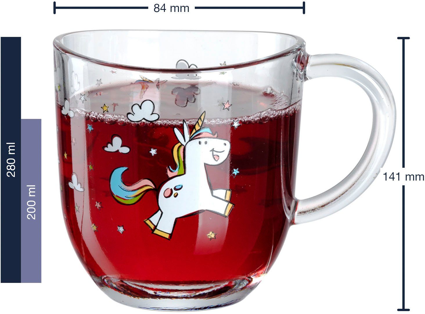 LEONARDO Kopje BAMBINI eenhoorn (set, 6-delig)