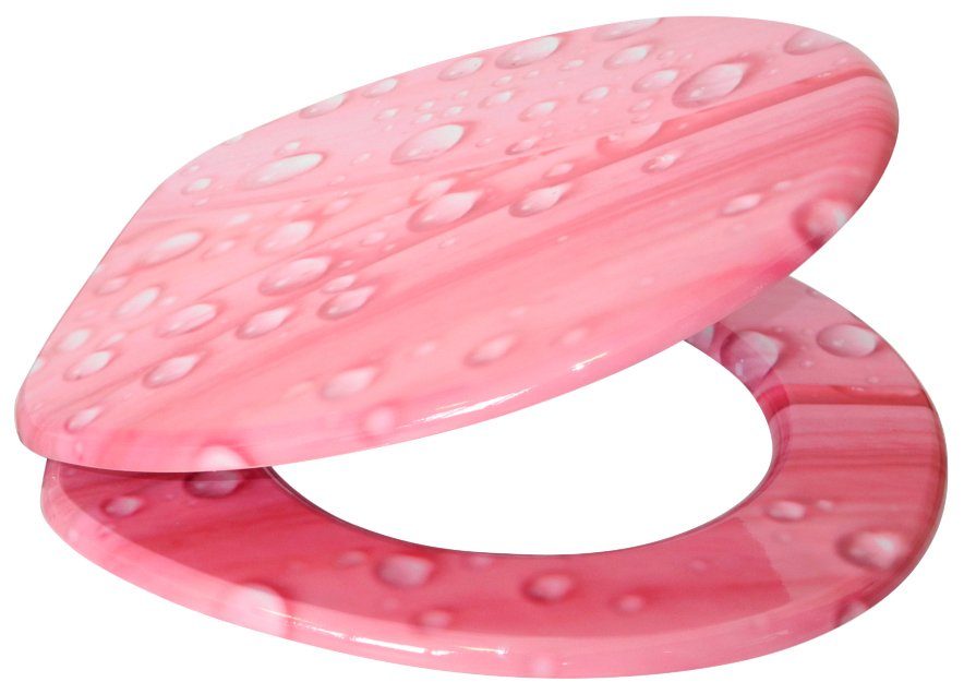 Sanilo Toiletzitting Pink Flower met soft-closemechanisme