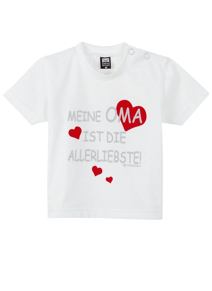 Trigema T-shirt TRIGEMA T-shirt oma’s favoriet (1-delig)