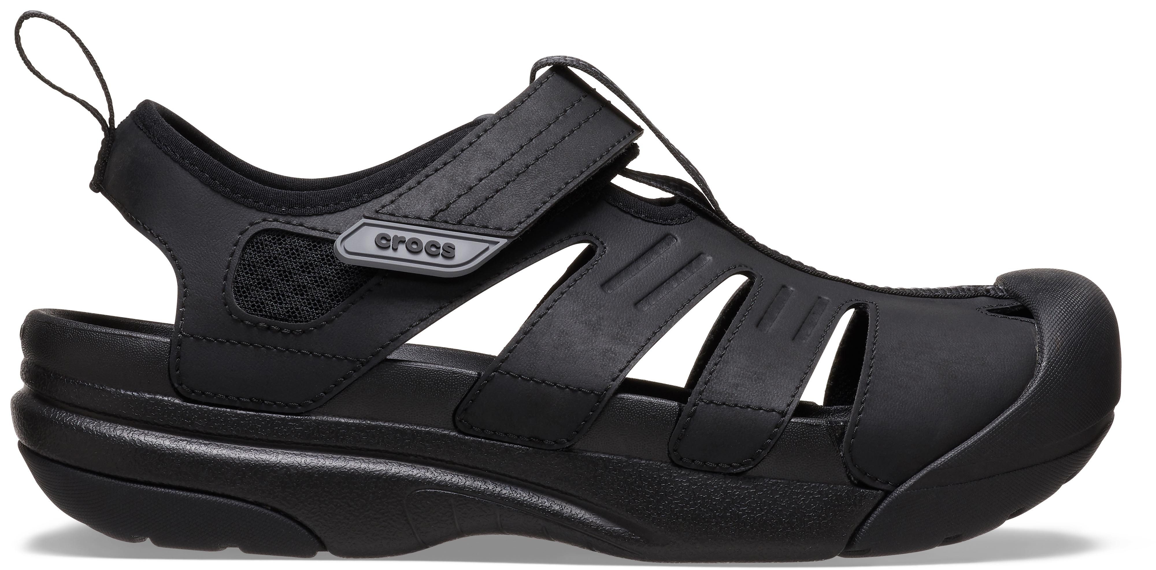 Crocs Sandalen Yukon Fisherman Lage schoen, slipper, trekking schoen met praktische klittenbandsluiting