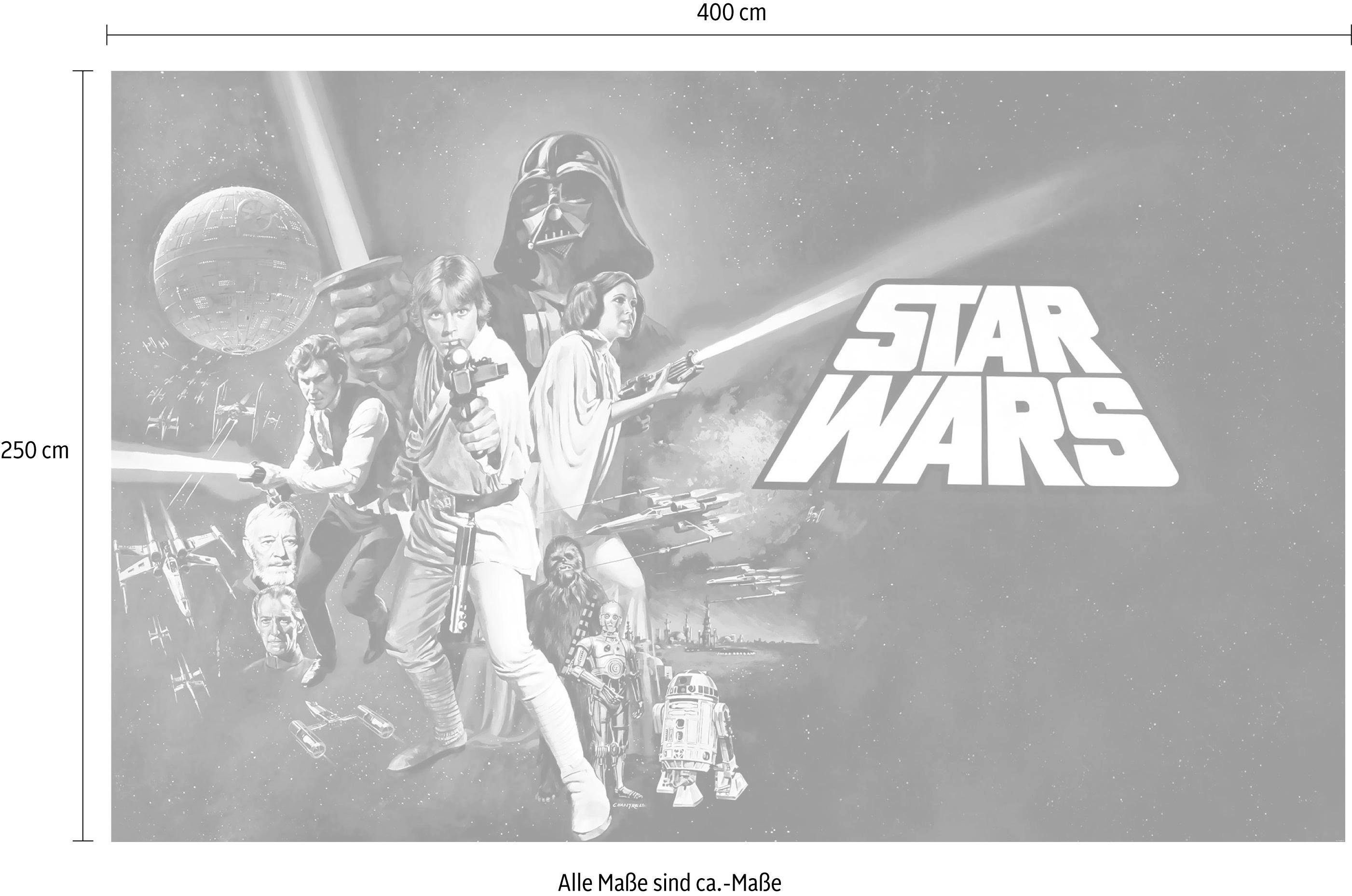 Komar Vliesbehang Digitale print vlies - Star Wars Poster Classic 1 - Afmeting 400 x 250 cm (1 stuk)
