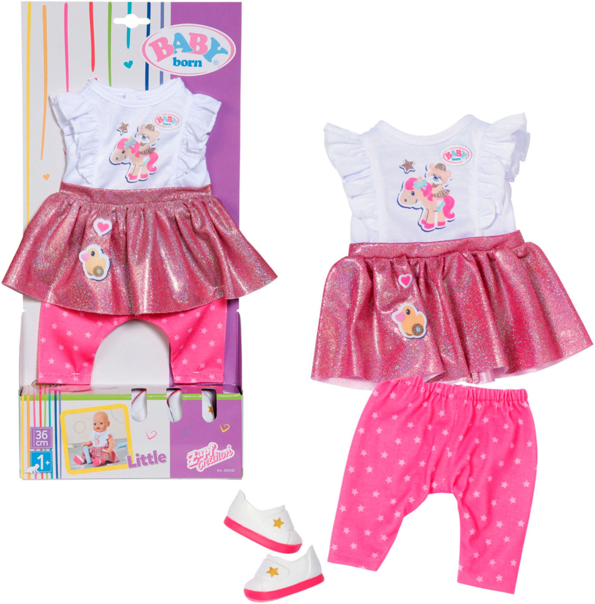 Baby Born Poppenkleding BABY born Little, favoriete outfit, 36 cm