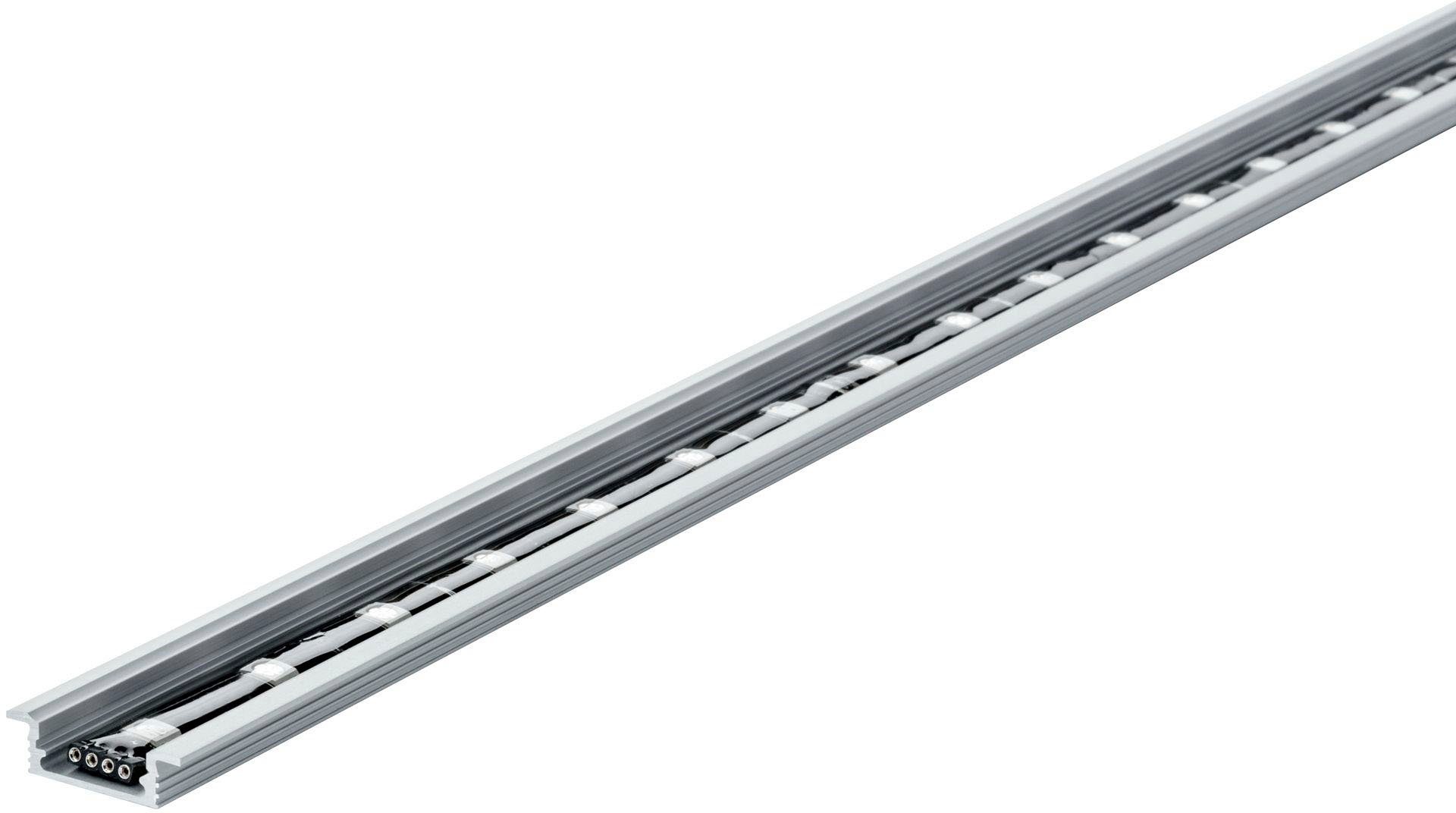 Paulmann Led-strepen Vloer Profiel met Diffuser 100cm Geanodiseerd Alu, Satin, Alu/Kunststof Alu (1 stuk)