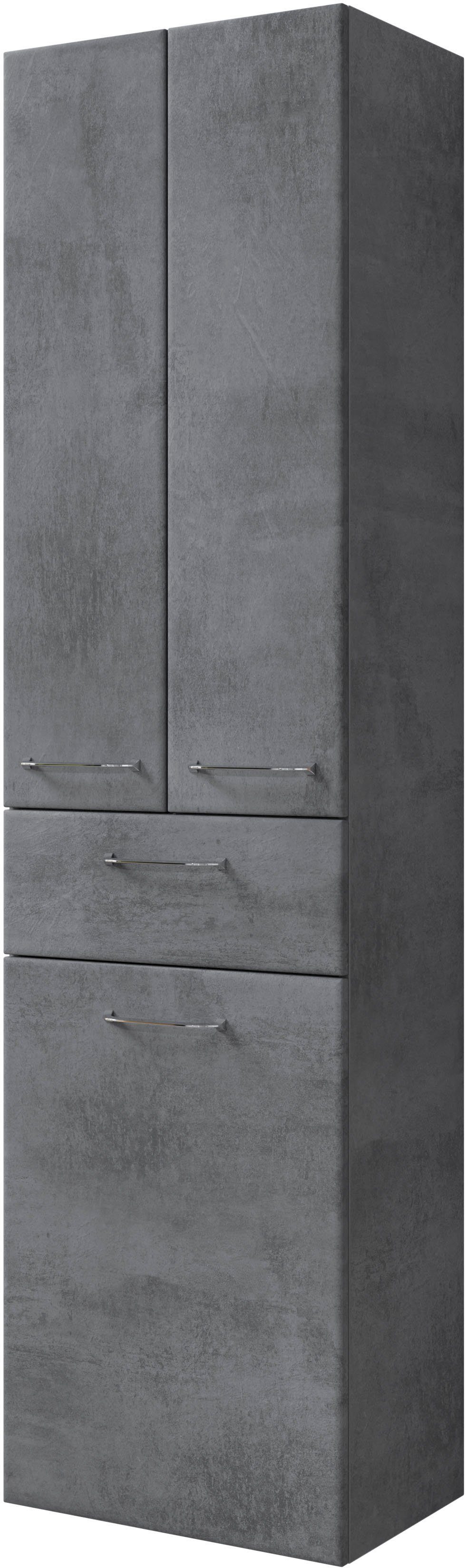 Saphir Hoge kast Quickset 945 Badkamermeubel, 50 cm breed, 2 deuren, 1 lade, waslade