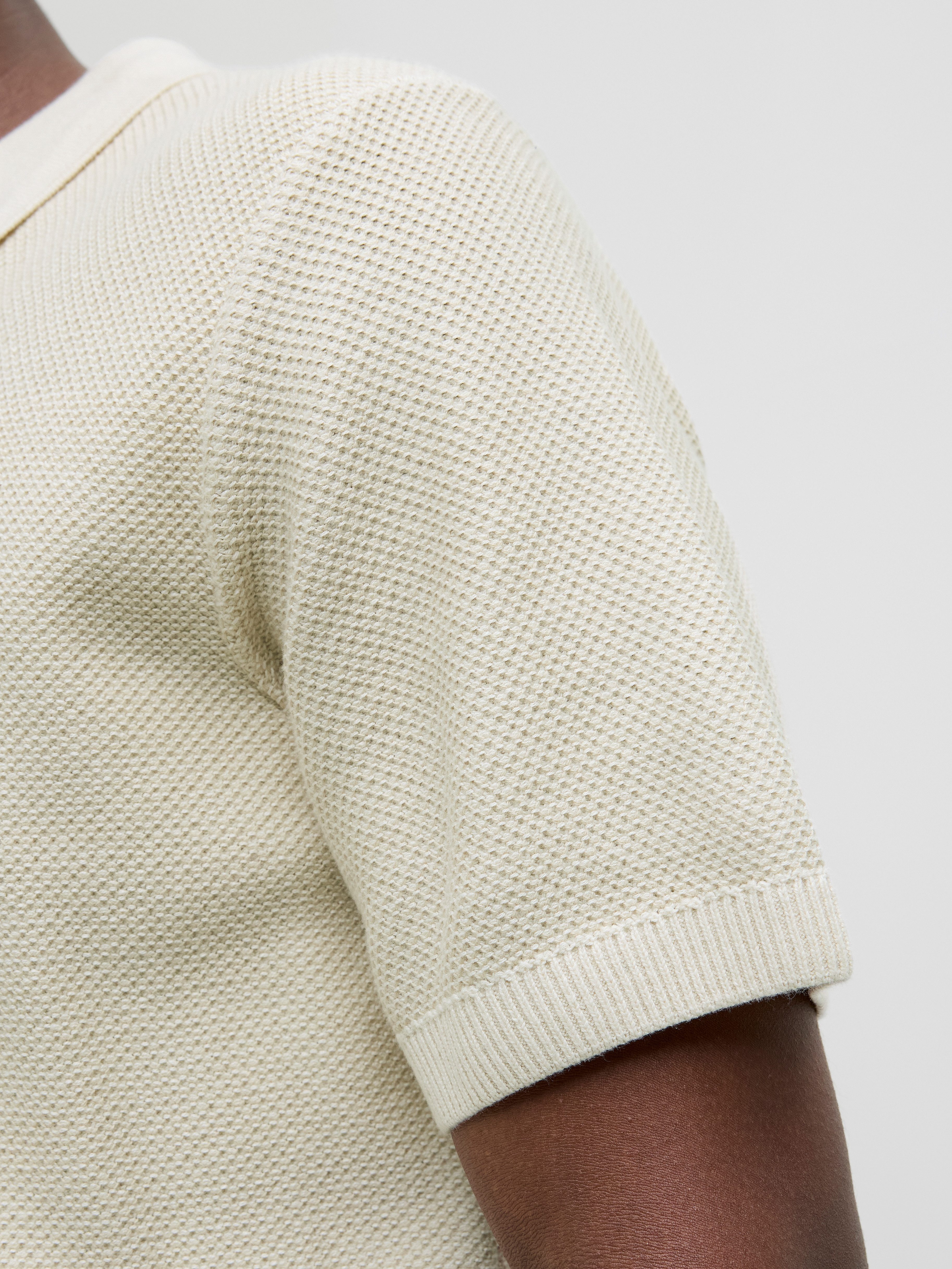 Jack & Jones Trui met ronde hals JPRCCEASTON KNIT SPLIT NECK SS SN