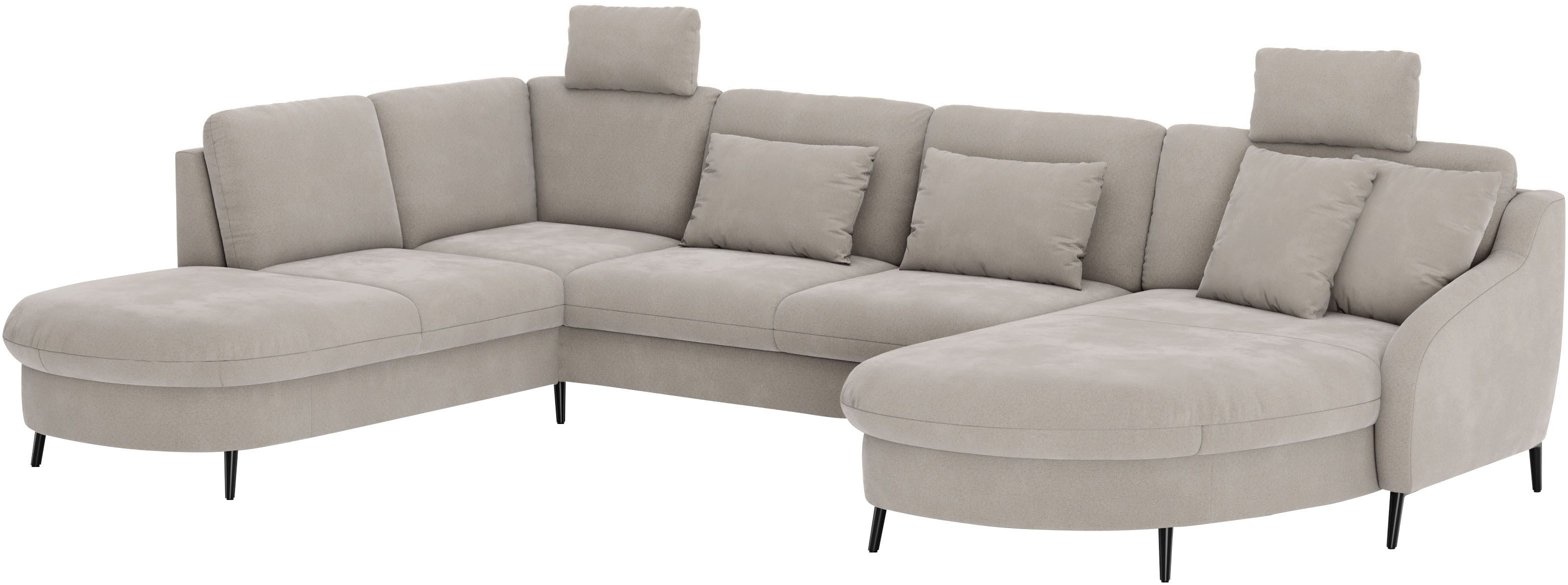 sit&more Zithoek Soul U-model optioneel met bed en bedlade