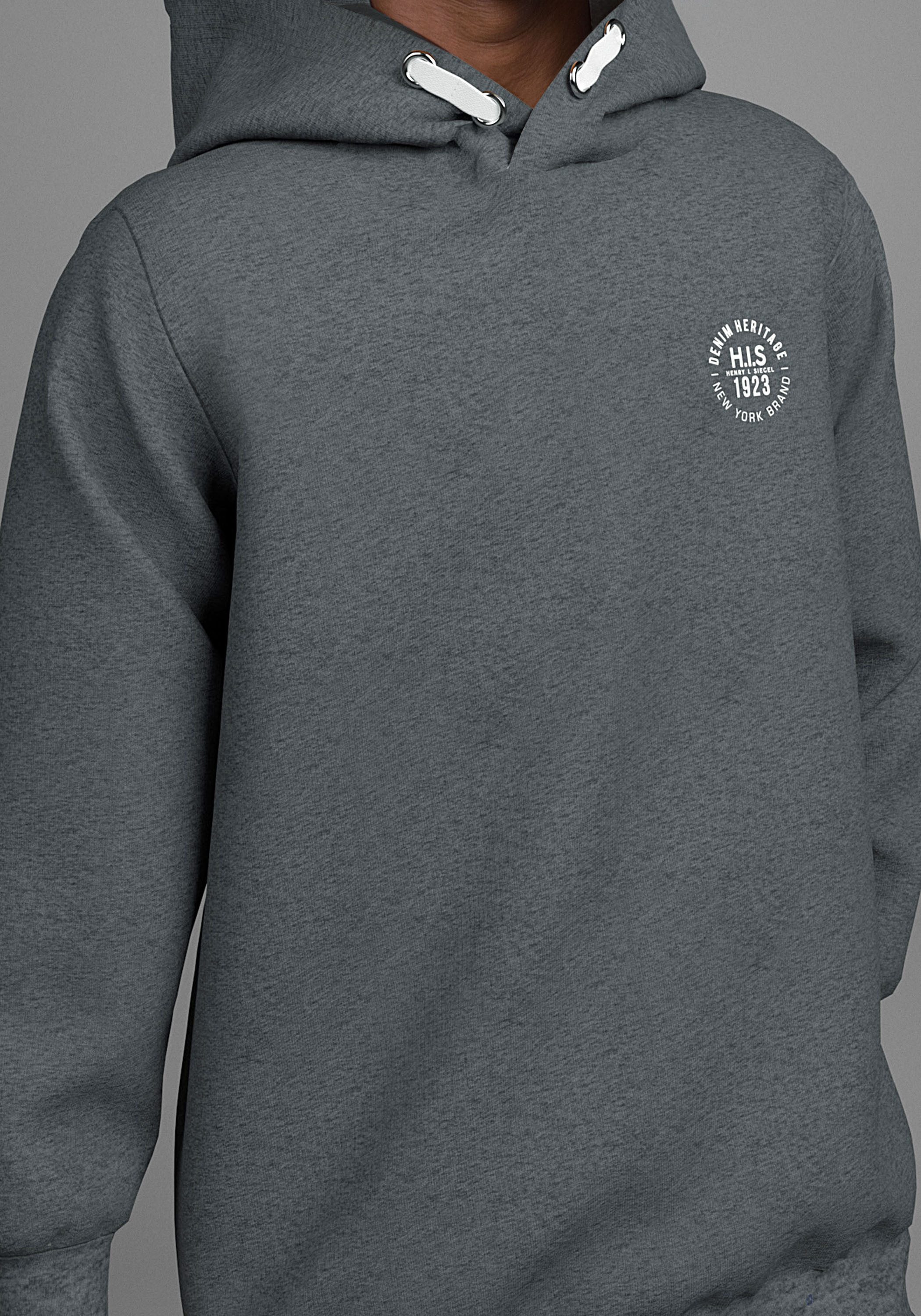 H.I.S Hoodie met badge