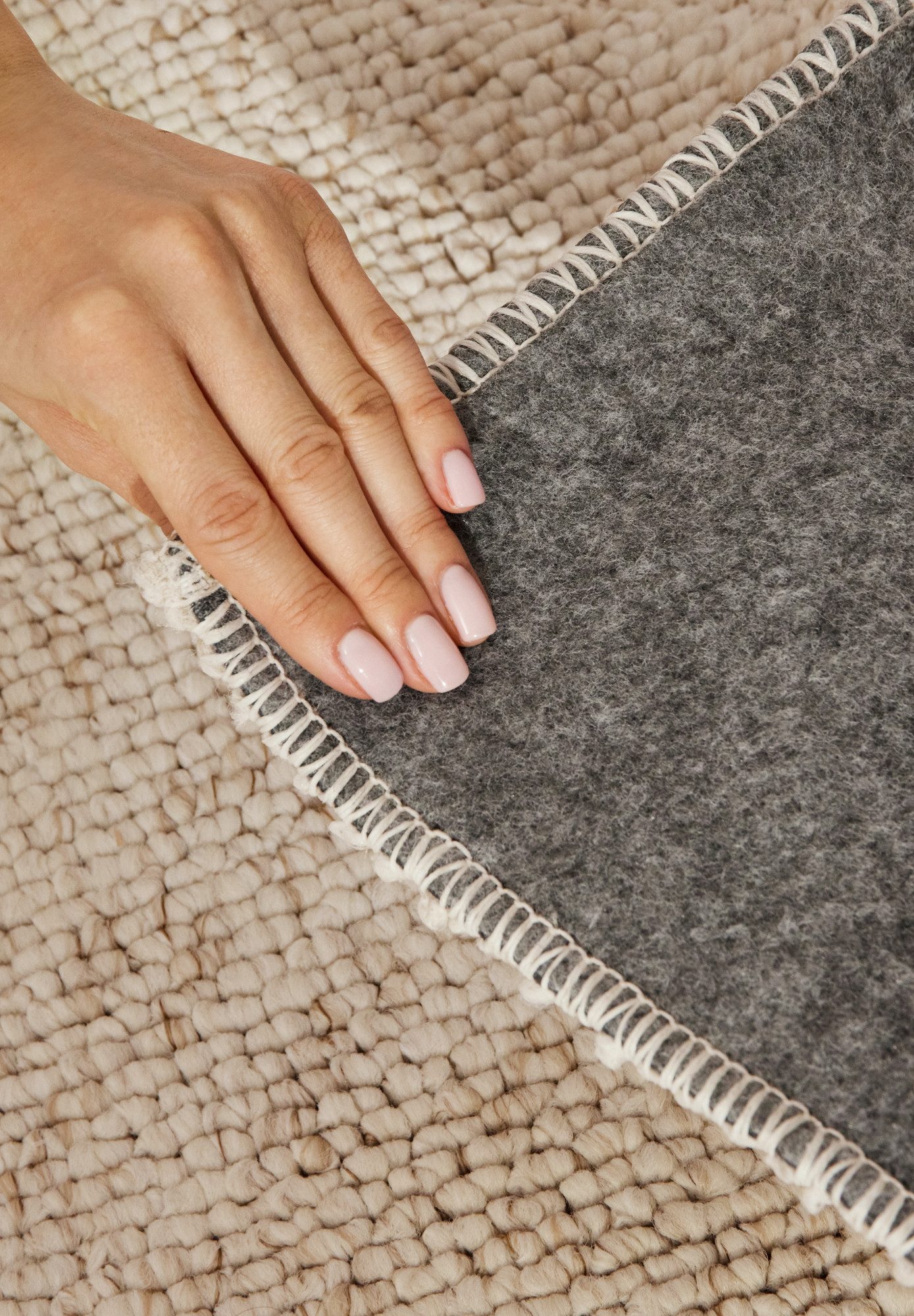 ELLE DECORATION Vloerkleed Rocco Loper, wasbaar, woonkamer, eetkamer, wol-look