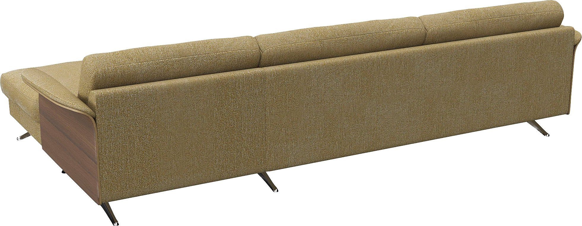 FLEXLUX Hoekbank Glow designbank, comfortabel en comfortabel door hoogwaardige zitconstructie