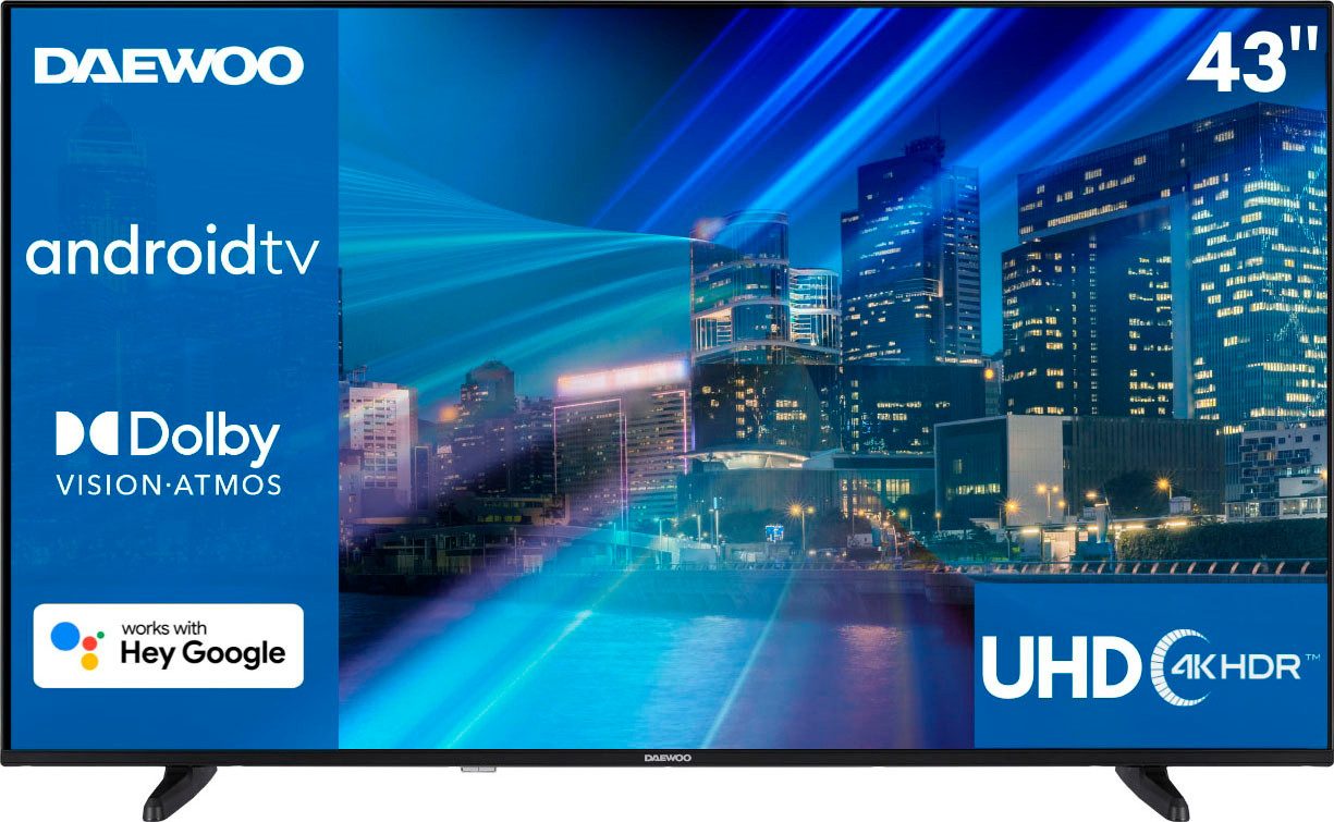 Daewoo DLED-tv 43DM72UAD, 108 cm / 43", 4K Ultra HD, Android TV - Smart TV